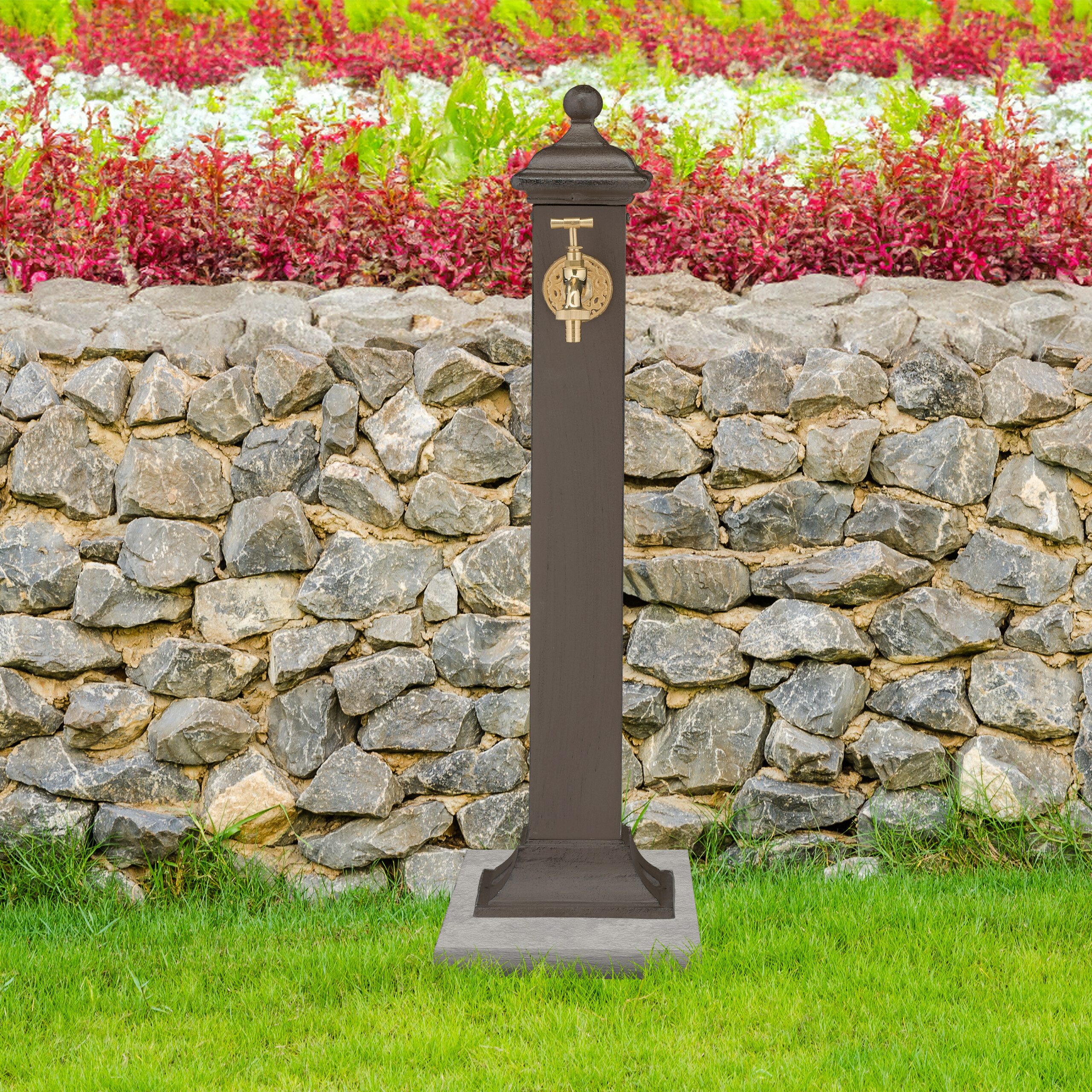 relaxdays Gartenbrunnen Standbrunnen Antik