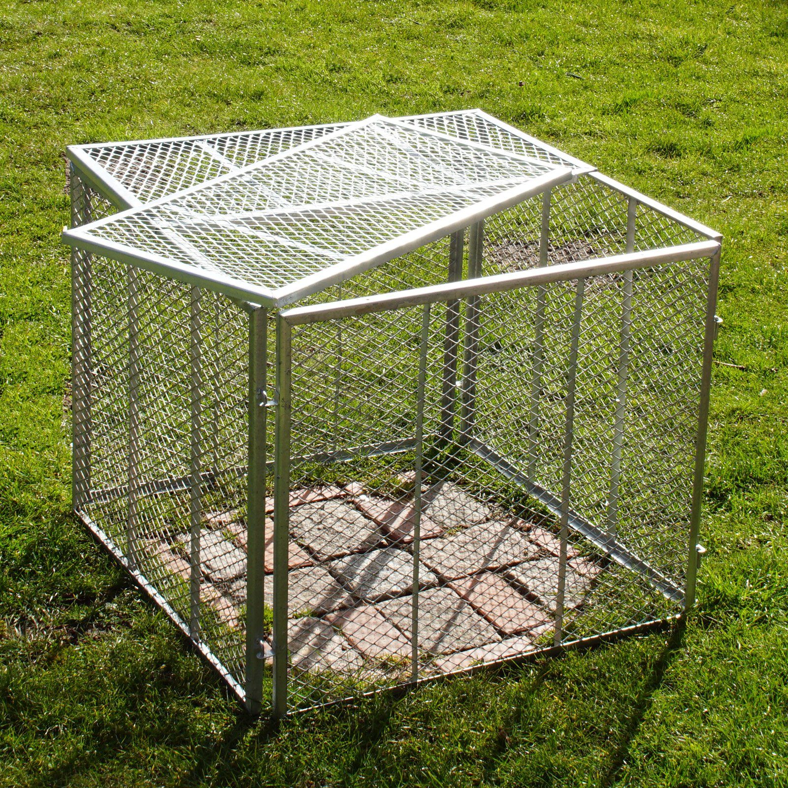 Thumbnail - Holmwerk Komposter Holmwerk Komposter Metallkomposter 80x80 x70 cm mit Deckel 2tlg. Strec, BxTxH: 80x80x70 cm, 450 l