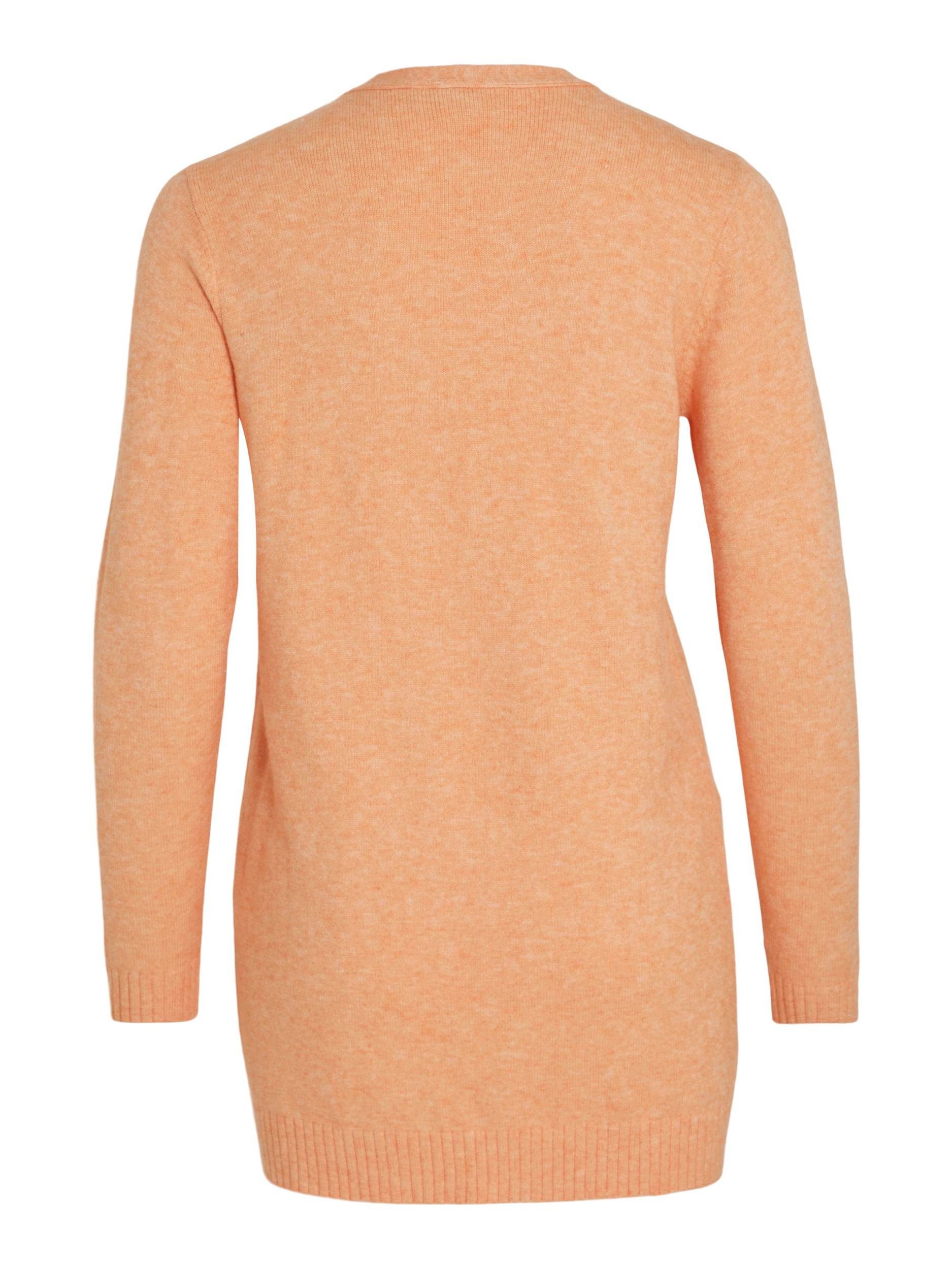 Shell - MELANGE Coral VIRIL Vila Detail:LIGHT NOOS KNIT L/S CARDIGAN OPEN Strickjacke