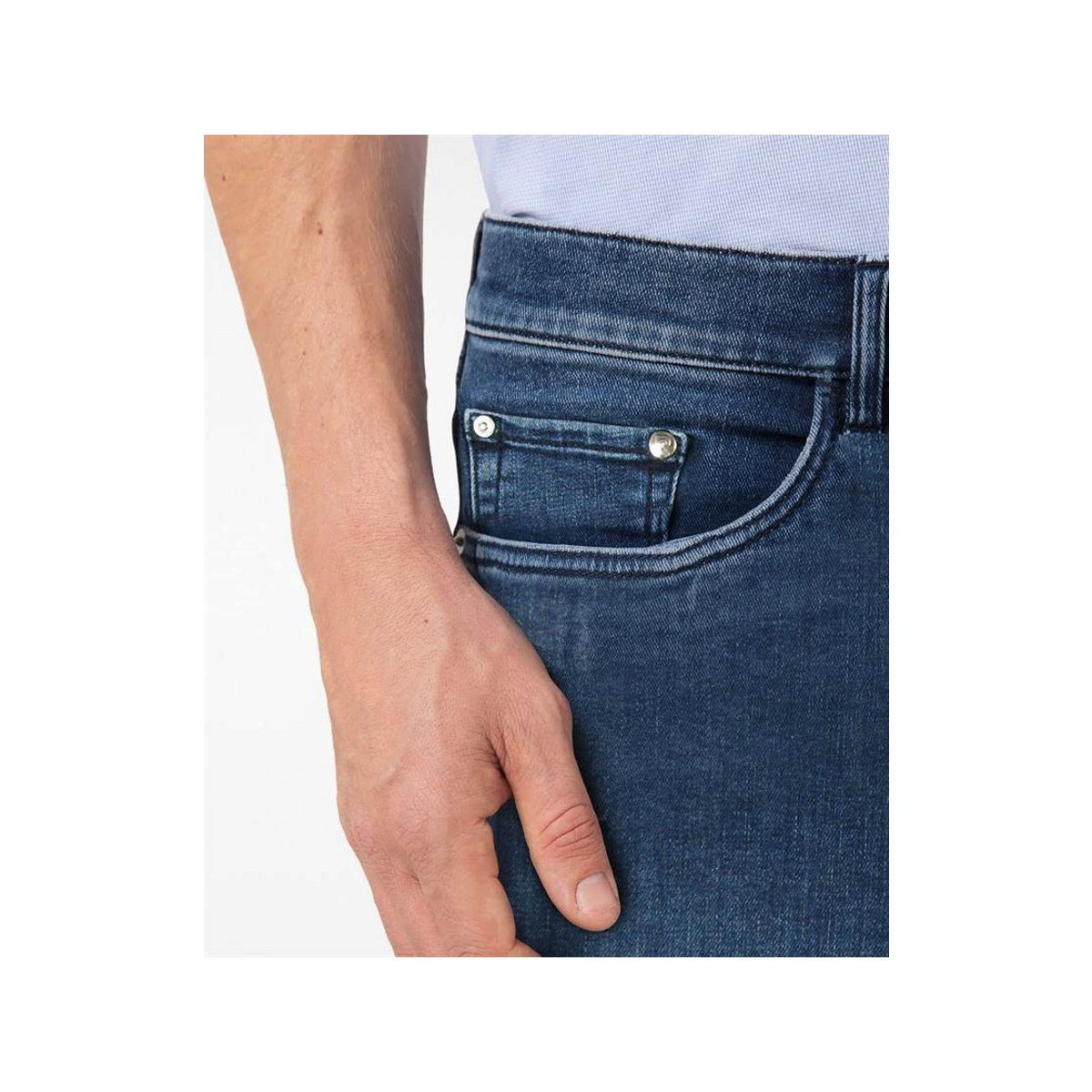 dunkel-blau Cardin 5-Pocket-Jeans (1-tlg) Pierre
