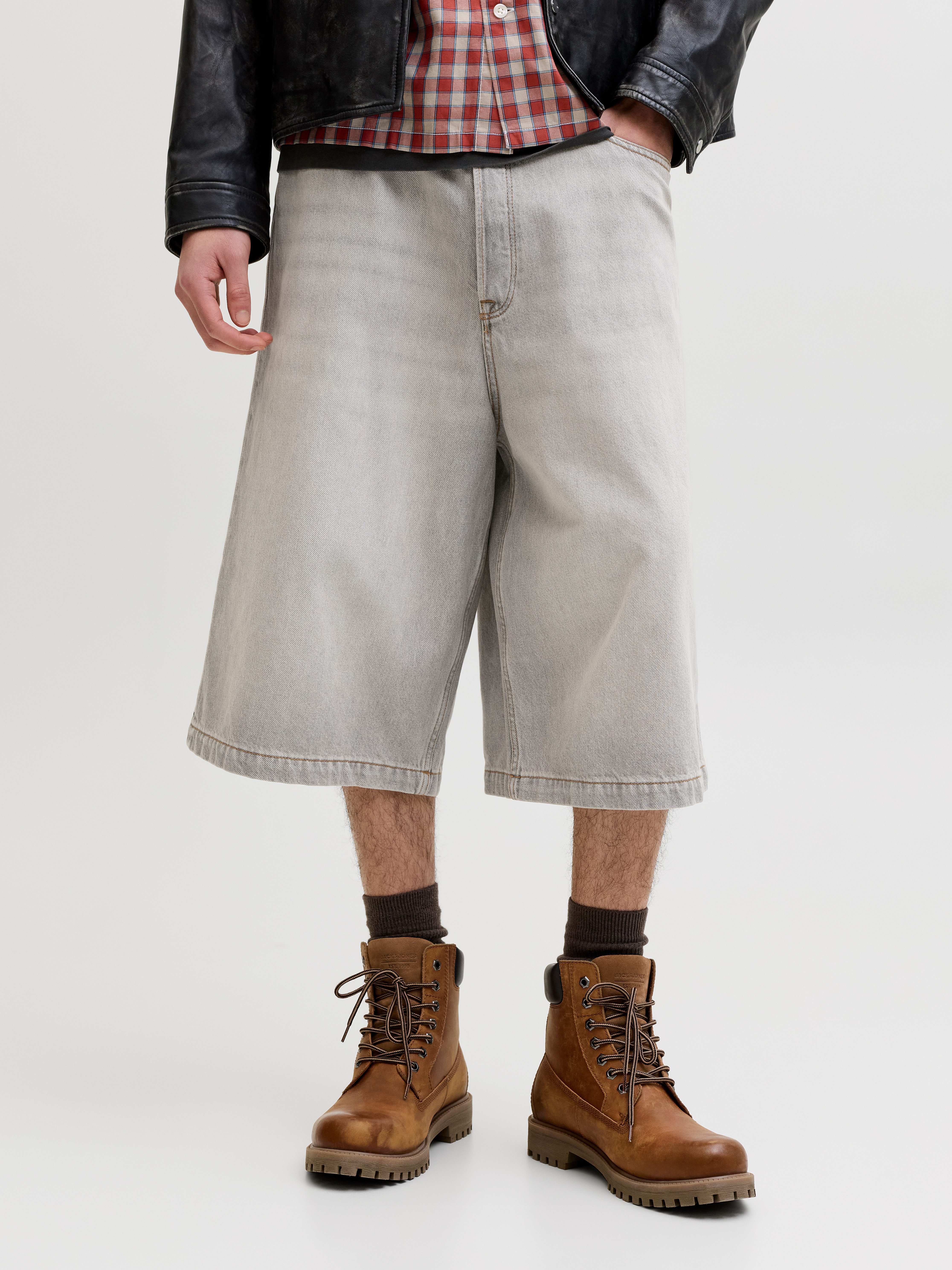 Jack & Jones Jeansbermudas JJIBILLY JJLUCA JORTS AKM 793 LN Baumwolle