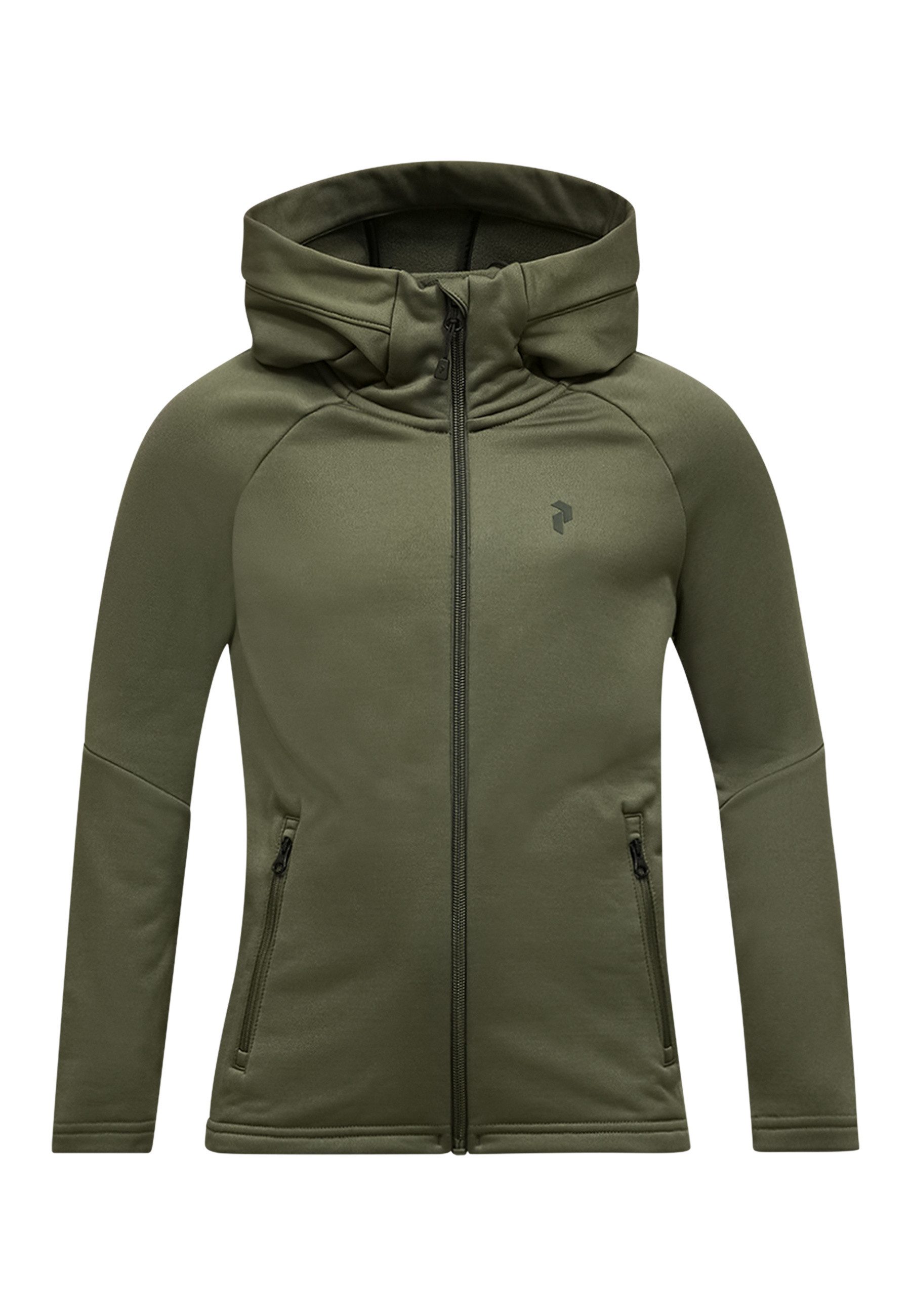 Peak Performance Fleecejacke Jr Rider Essentials Midlayer Zip Hood mit sportivem Design