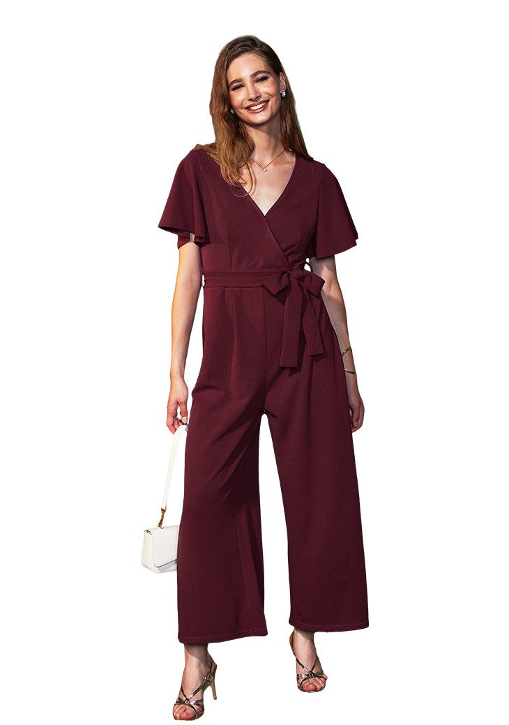 Cupshe Jumpsuit mit ausgestellten Ärmeln und Taille