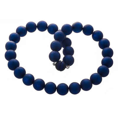 Bella Carina Perlenkette »Polaris Perlen Kette Blau 16 mm«, Magnetverschluss