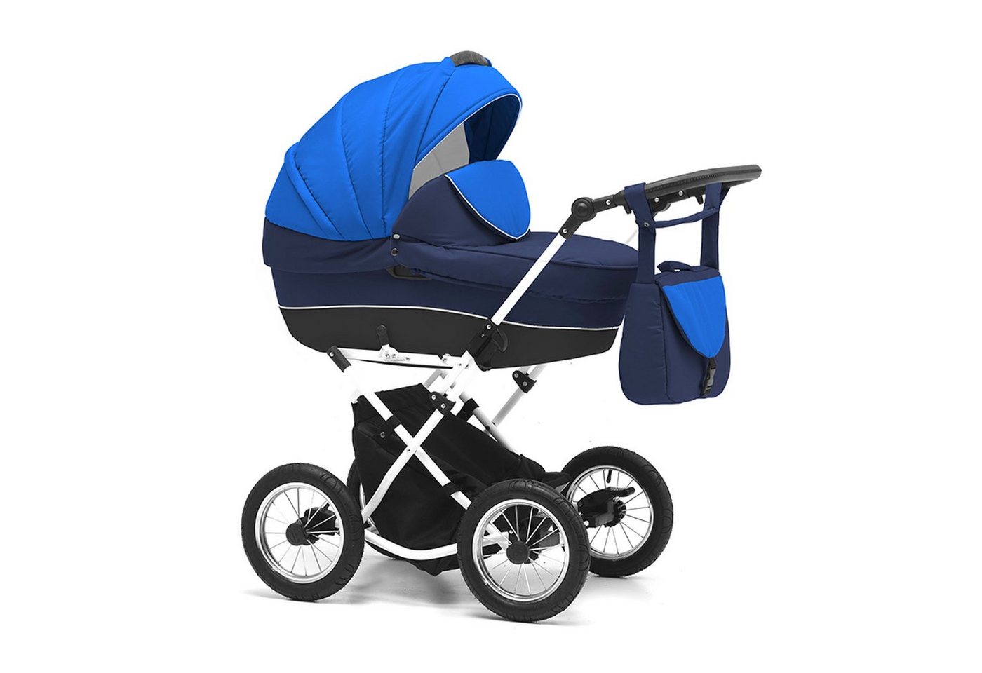 Thumbnail - BabyMerc Kombi-Kinderwagen Sorento 2 in 1 inkl. Sportsitz und umfangreichen Zubehör in 17 Farben