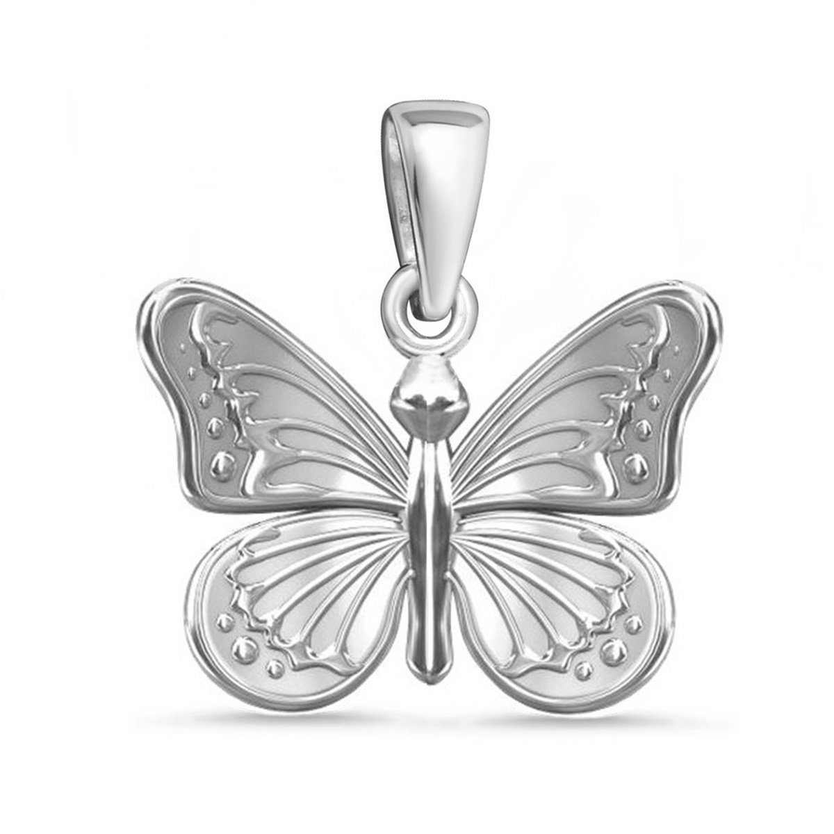Kettenanhänger (1 Schmetterling inkl. Sterling Stück, 925 Etui) Hufeisen Kettenanhänger Silber Goldene