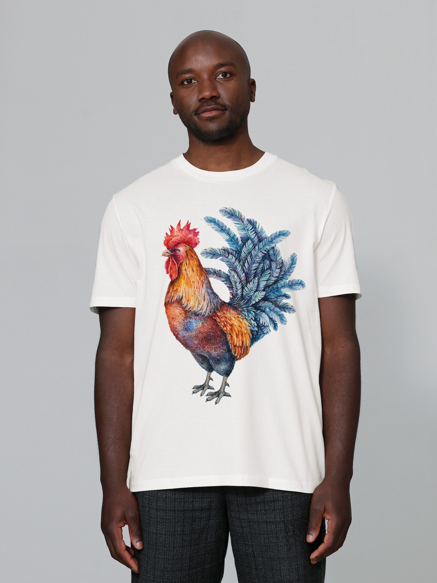 wat? Apparel T-Shirt Grimmiger Gockel