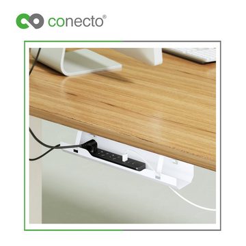 conecto Kabelkanal conecto® Schreibtisch Kabellhalterung, weiß