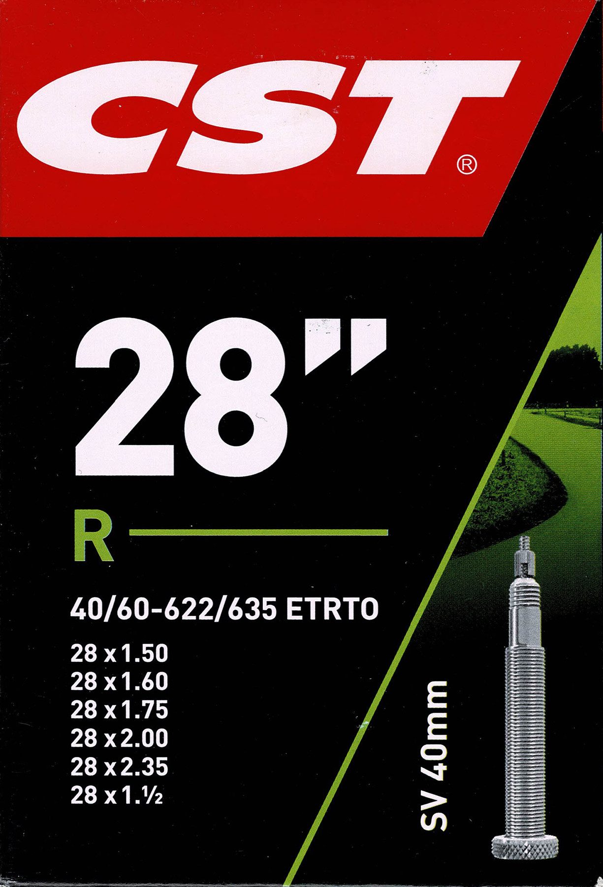 Fahrradschlauch CST 28/29 SV Schlauch 28/29 Zoll (40/60-622/635)