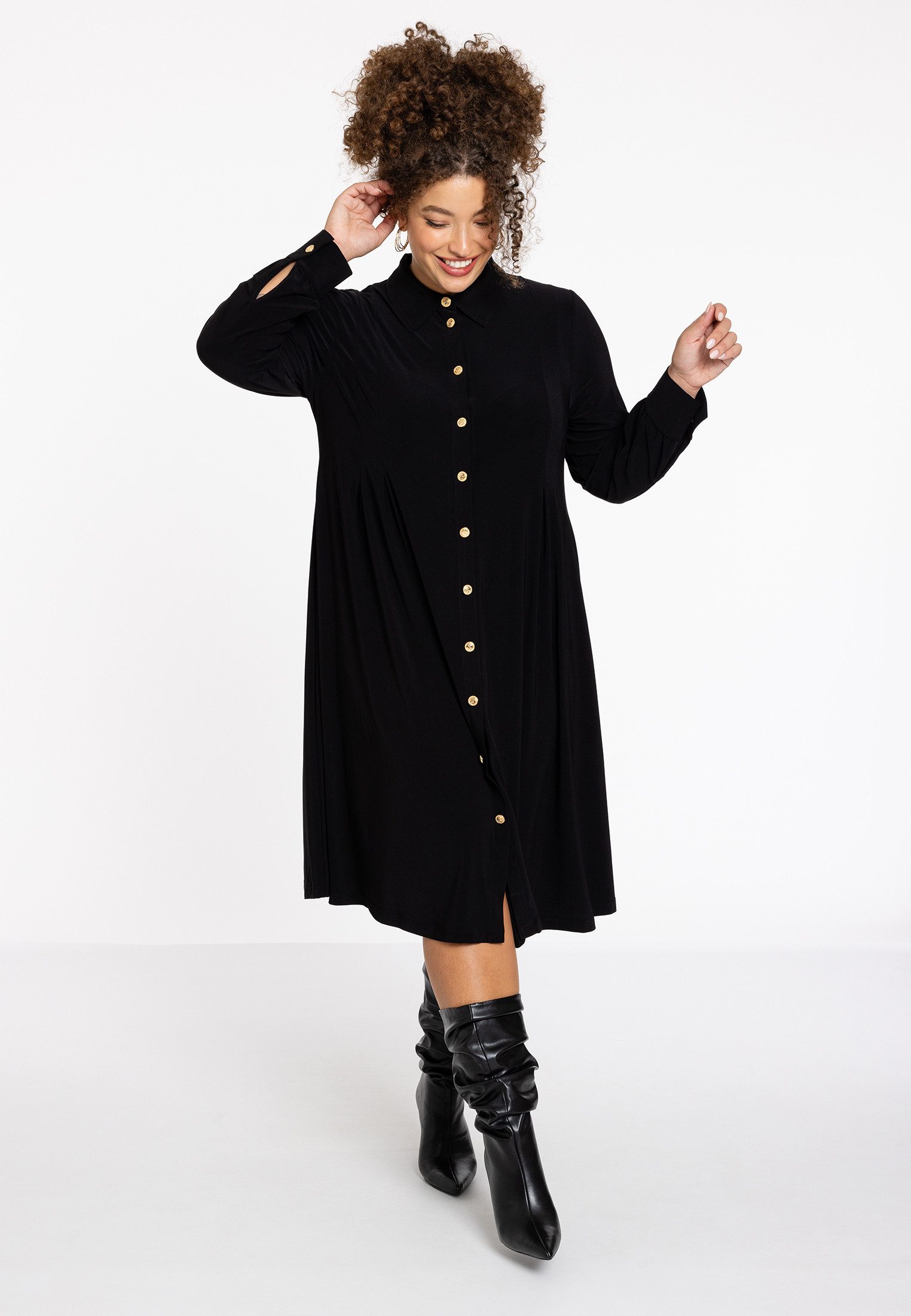 YOEK A-Linien-Kleid Damen Kleid Große Größen günstig online kaufen