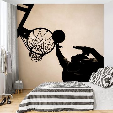 Bilderdepot24 Kindertapete Kinderzimmer Basketball Kinder Wanddeko Sport 3D-Optik, Glatt, Matt, (Inklusive Gratis-Kleister oder selbstklebend), Mädchenzimmer Jungenzimmer Babyzimmer Bildtapete Fototapete Wandtapete