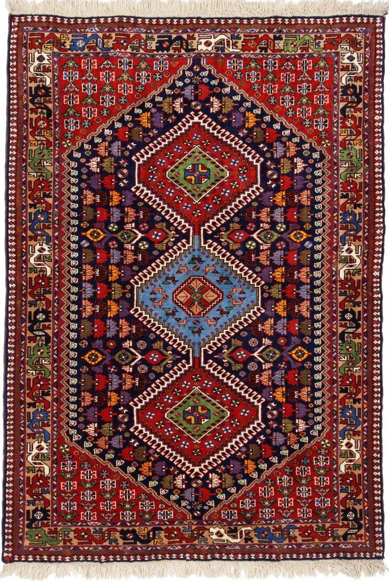 Orientteppich Yalameh Aliabad 111x164 Handgeknüpfter Orientteppich / Perserteppich, Nain Trading, rechteckig, Höhe: 12 mm