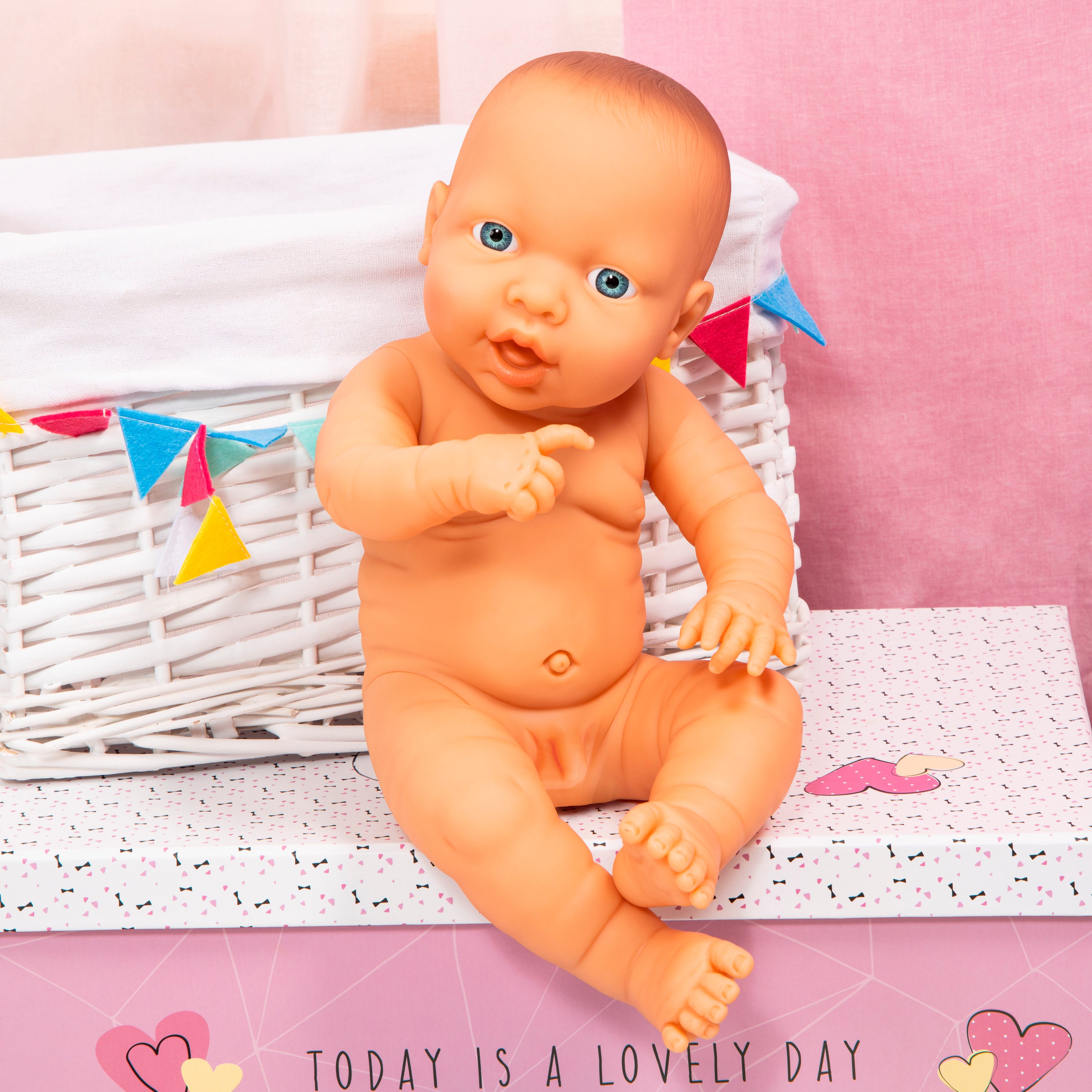 Bayer Babypuppe Newborn Baby Junge, 42 cm