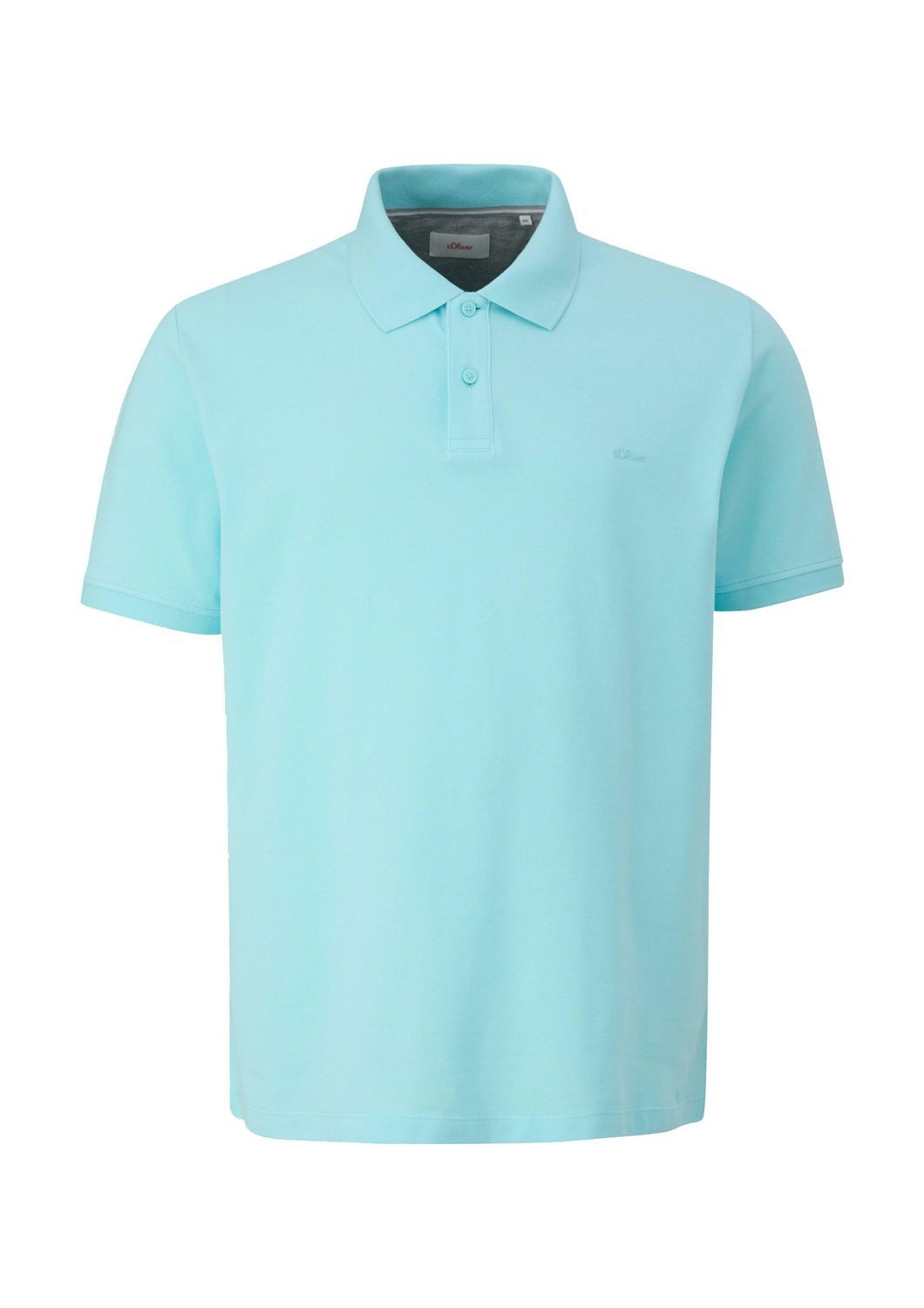 s.Oliver Poloshirt Big Size (1-tlg) Kragen, Köpfe, Logostickerei