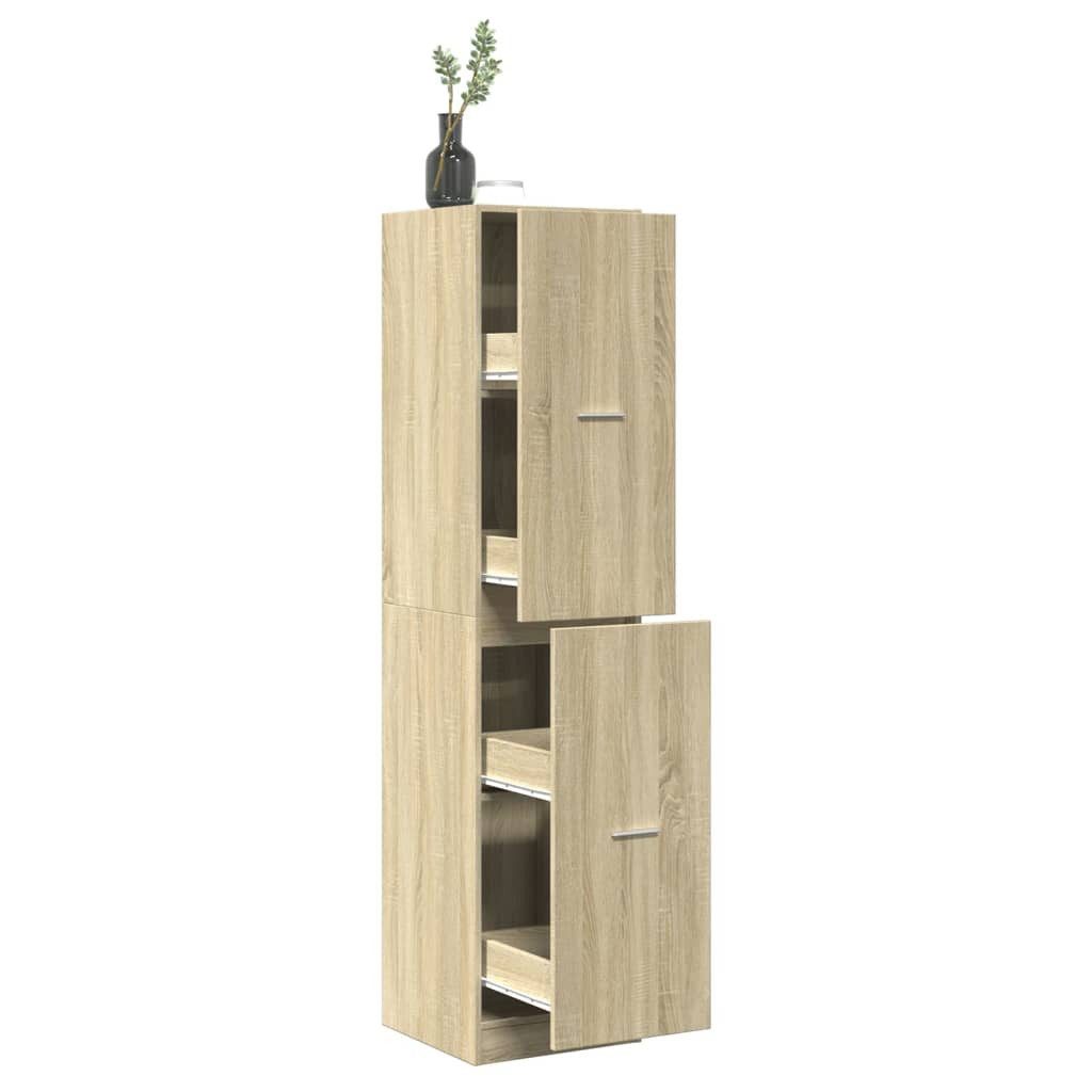 vidaXL Apothekerschrank 40 x 41 x 1745 cm Apothekerschrank Sonoma Eiche 40x41x174,5 cm Spanpla