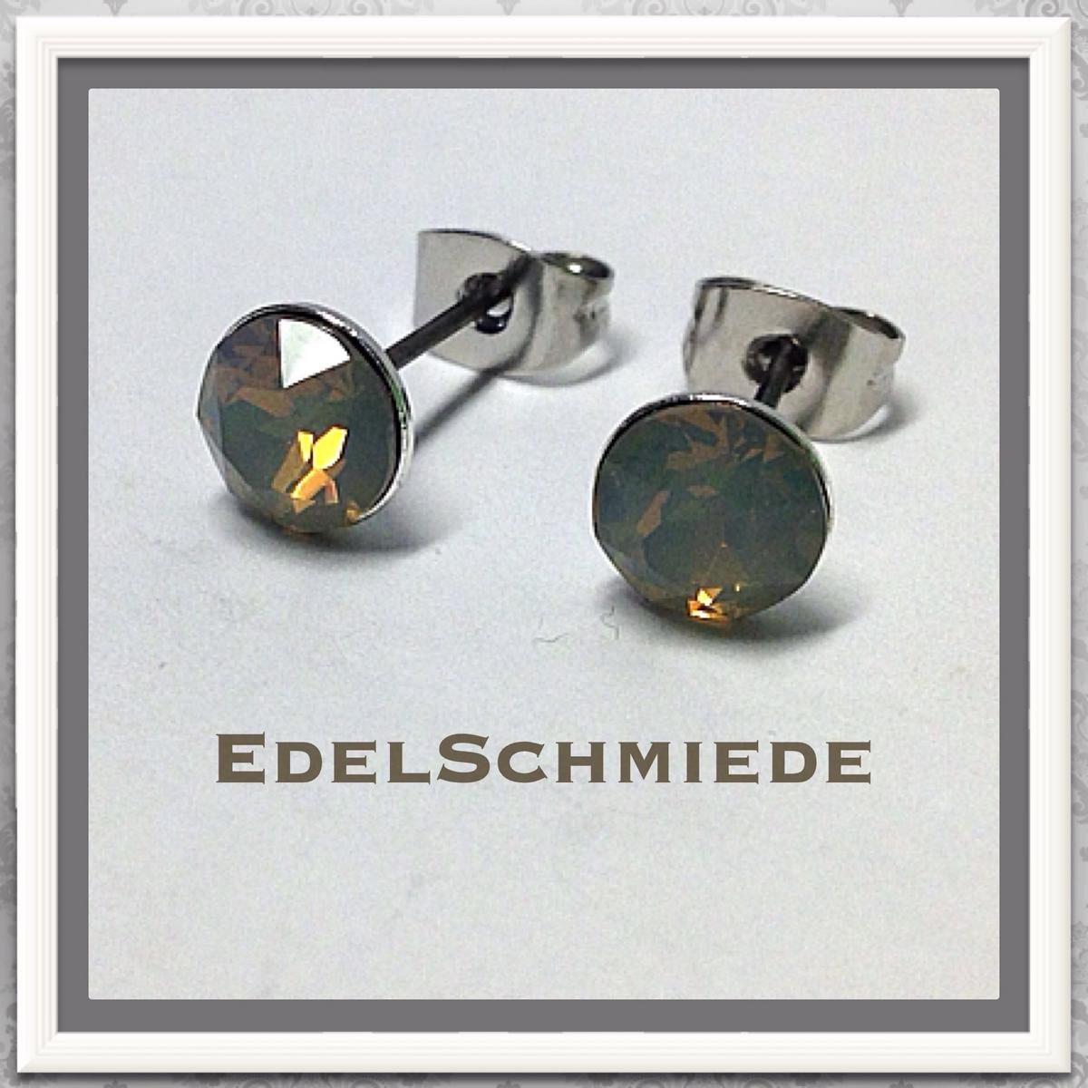 Ohrstecker-Set Edelschmiede925 Ohrstecker Modeschmuck (Stift = Titan) m Swarovski