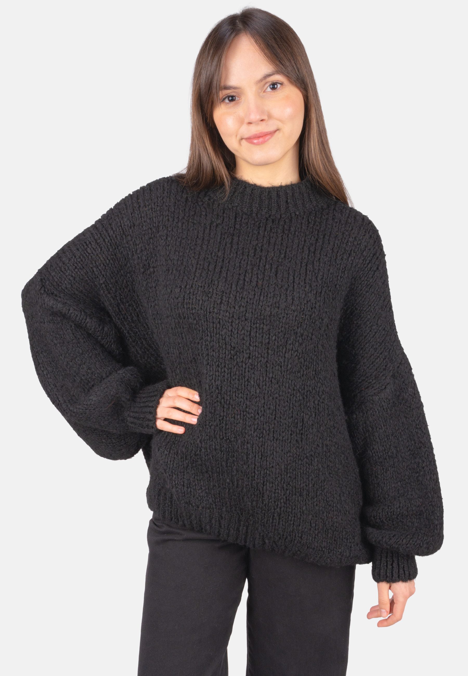 Seasons of April Rundhalspullover ADELINA Damen Strick Pullover Rundhals, One Size, Gr. 36–42, weich und locker