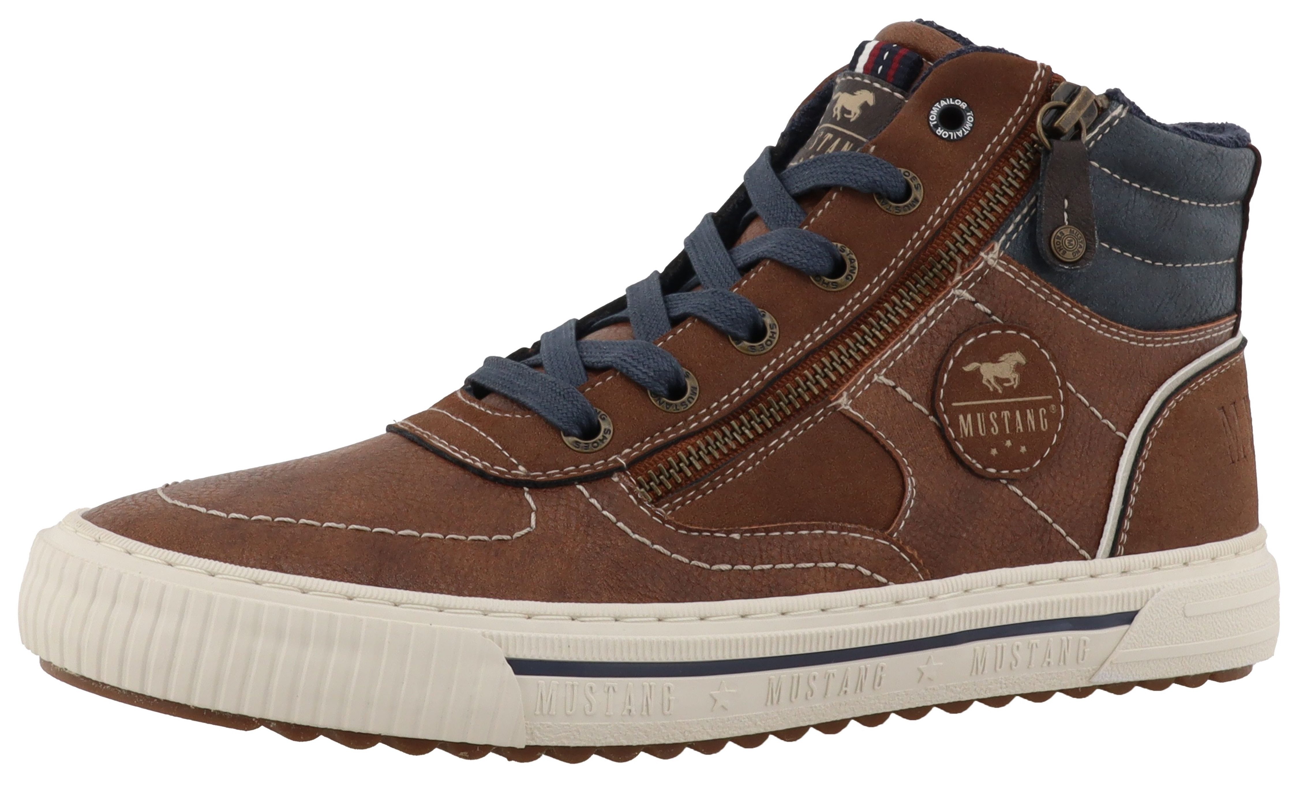 Mustang Shoes Masha Sneaker High Top Sneaker, Schnürboots mit Reißverschlus günstig online kaufen