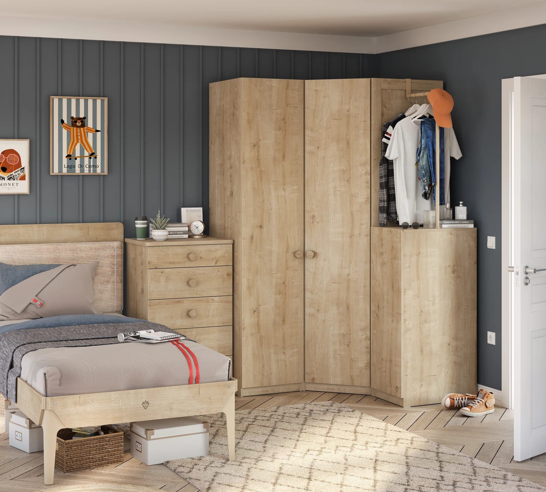 Möbel-Zeit Eckschrank MOCHA