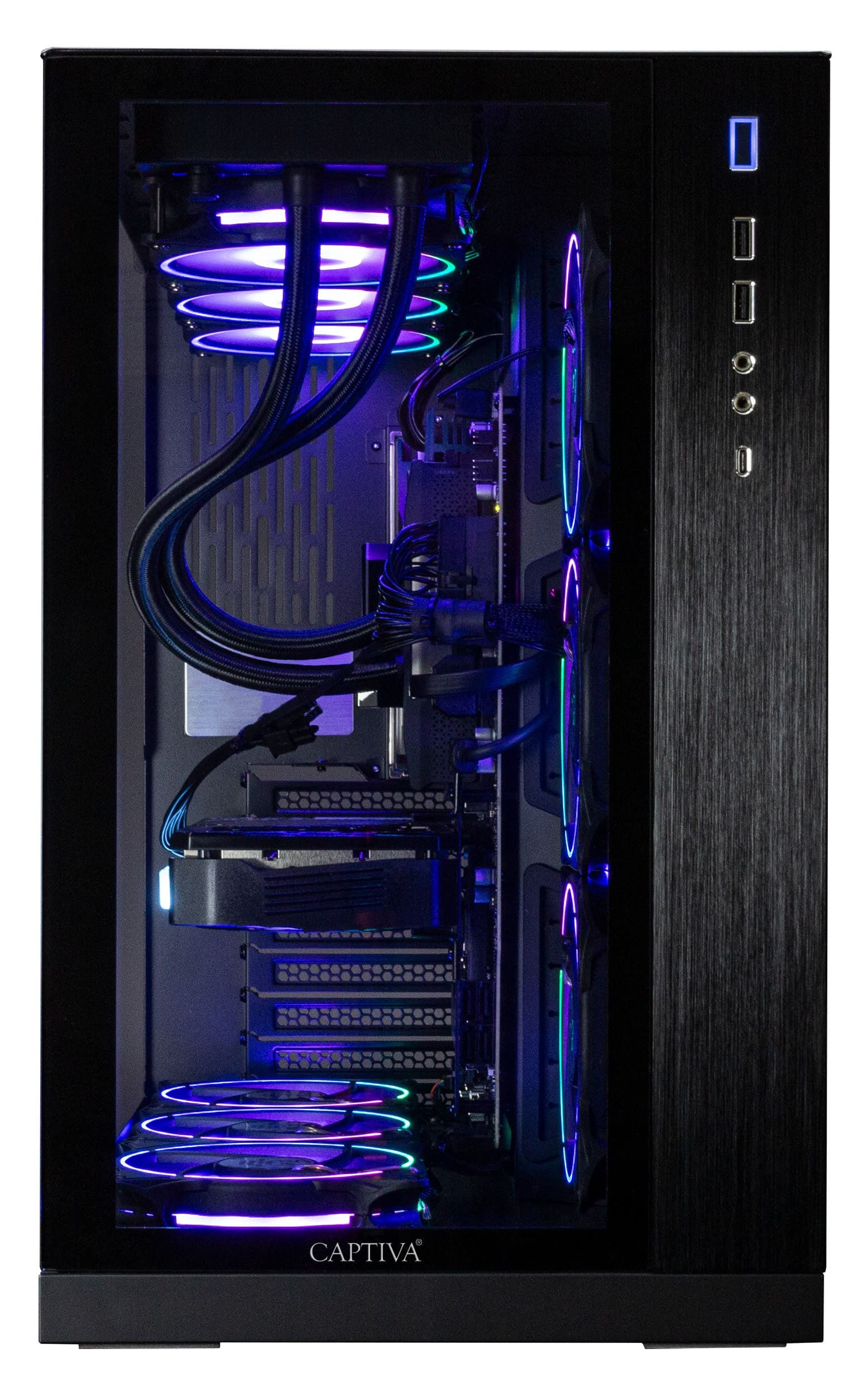 CAPTIVA Highend Gaming I67-845 Gaming-PC (Intel® Core i9 12900KF, GeForce RTX 3080 TI 12GB, 32 GB RAM, 1000 GB SSD, Wasserkühlung)