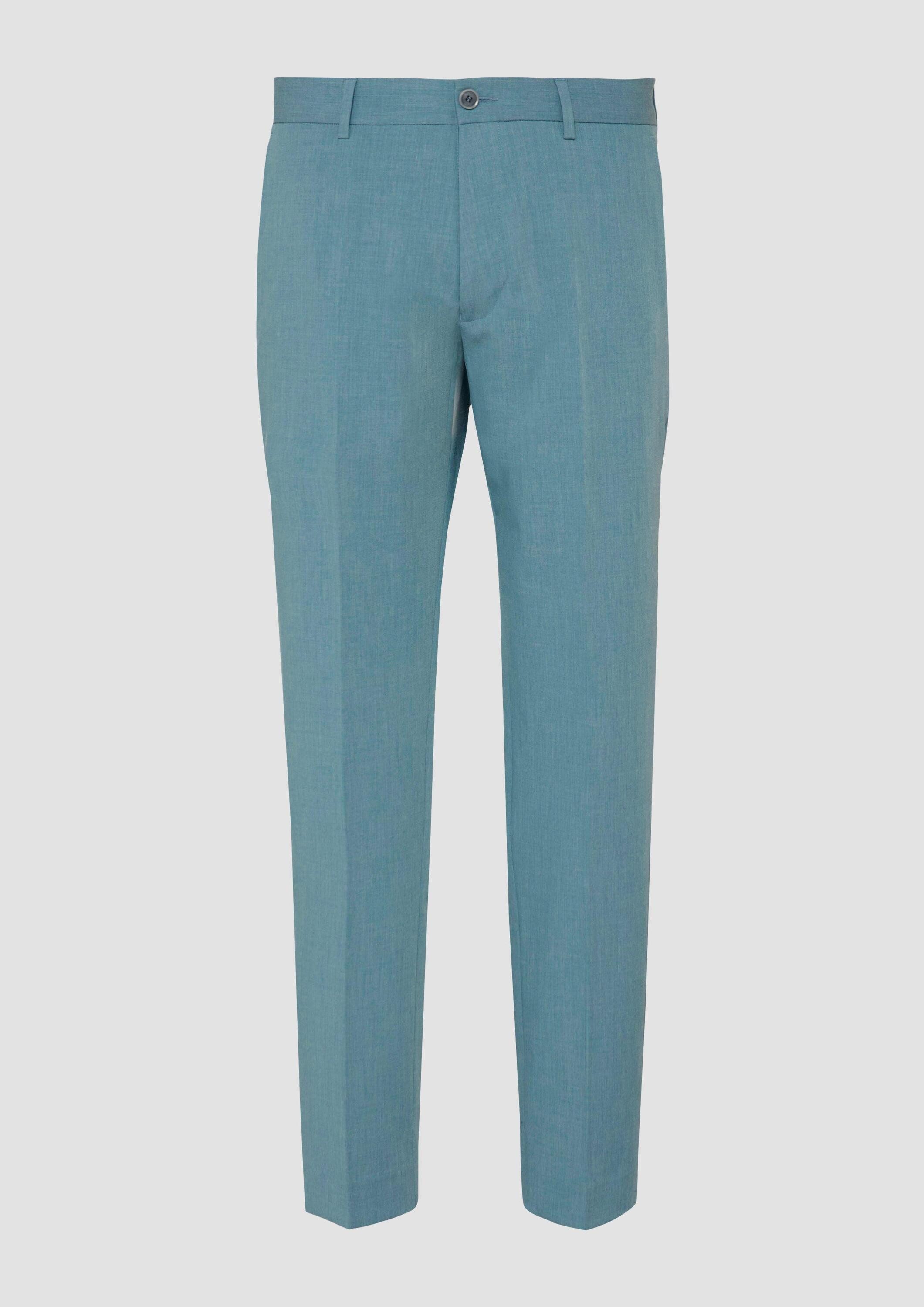 s.Oliver Chinos Hose S.OPURE s.O PURE: Anzughose aus meliertem Stretch-Twill