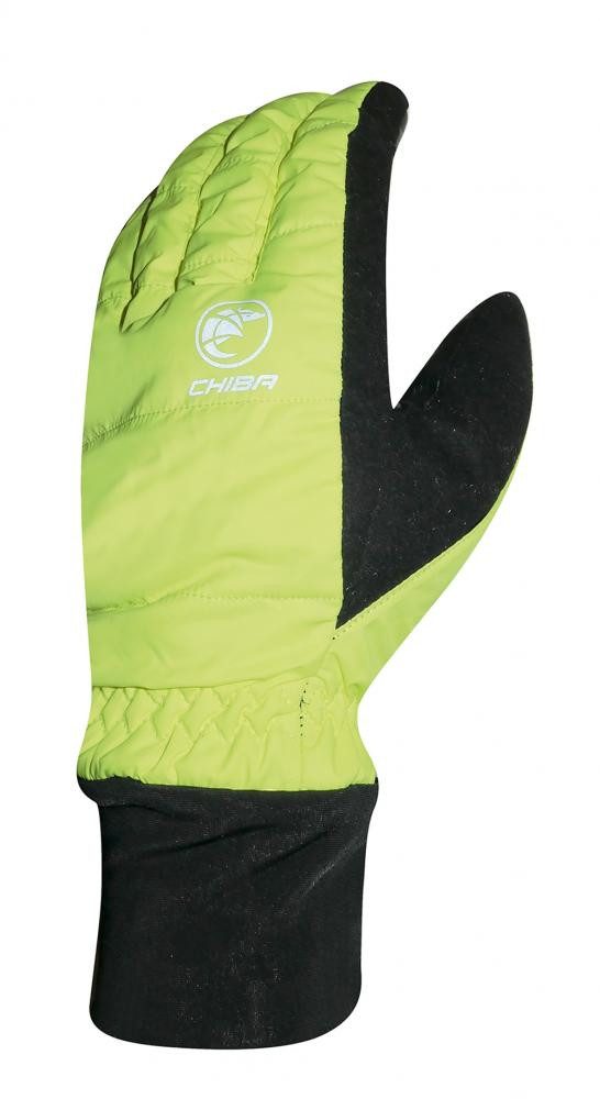 Fahrradhandschuhe Chiba City Liner Winterhandschuh Neongelb Gr. L - wind- & wasserdicht