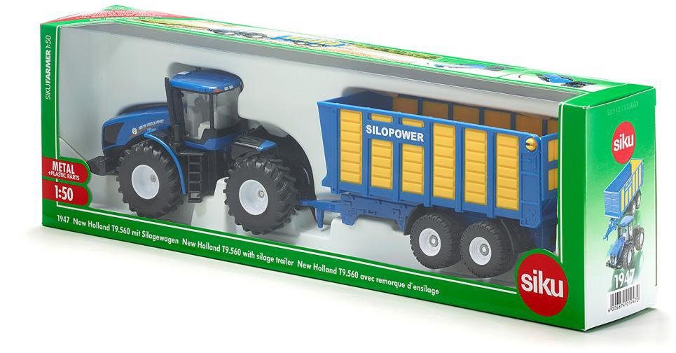 Siku Spielzeug-Traktor SIKU Farmer, New Holland T mit Silagewagen (1947) günstig online kaufen