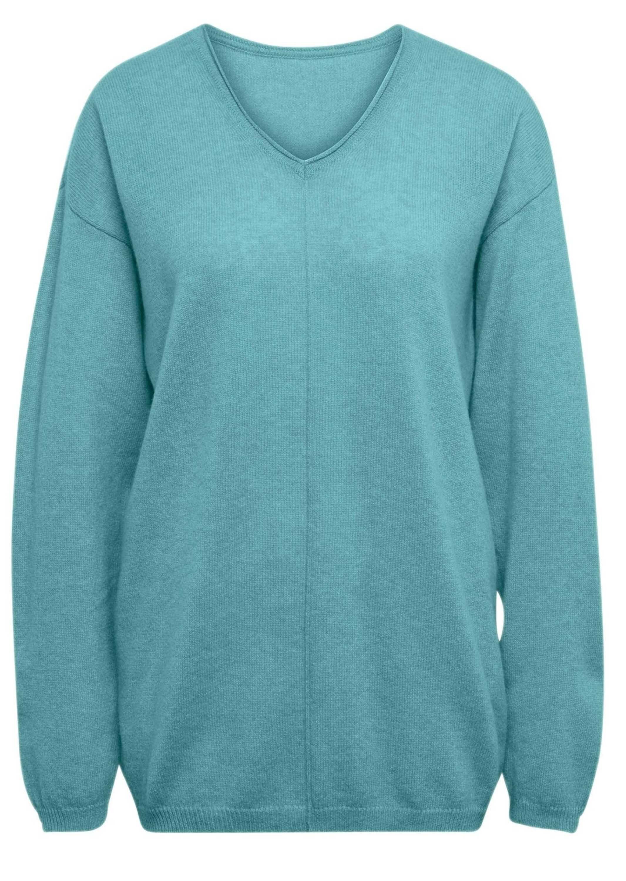 GOLDNER Strickpullover Kurzgröße: Kaschmirpullover mit V-Ausschnitt günstig online kaufen