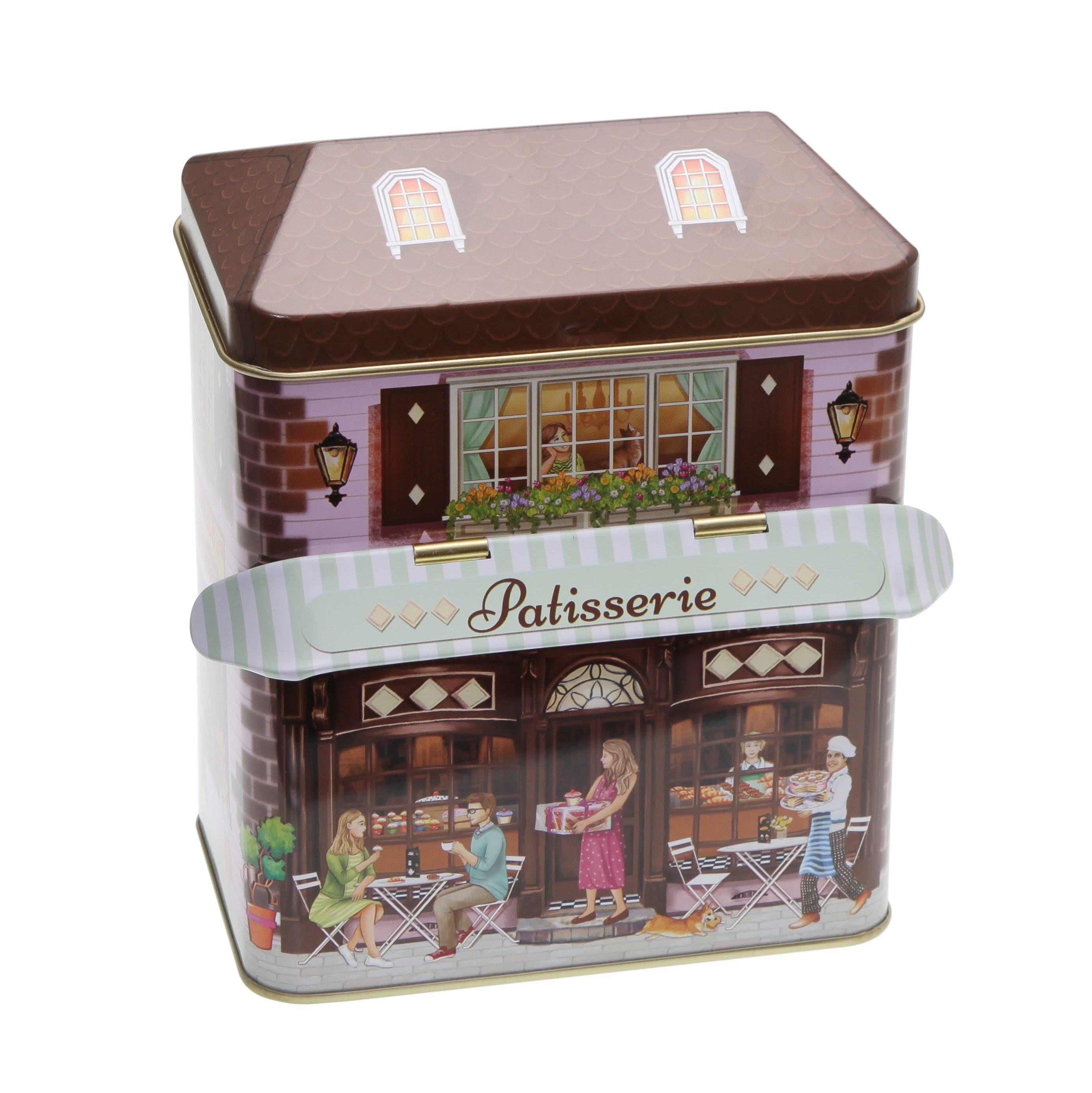 POWERHAUS24 Keksdose Nostalgische Blechdose "Patisserie Provence", Hochwertiges Blech, (Kein Set)