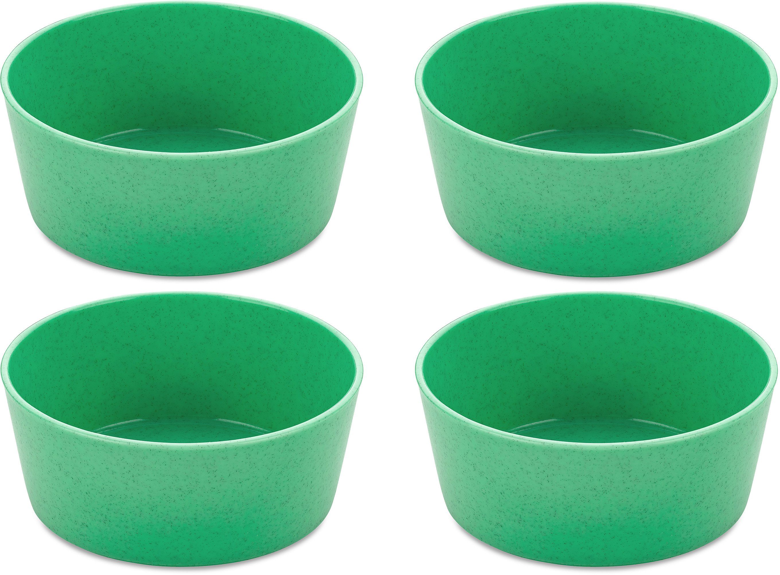 KOZIOL Kinderschale CONNECT BOWL, Kunststoff, (Set, 4-tlg), 100% recycelbar,100% made in Germany CO² neutral produziert, 400 ml grün | Schüsseln