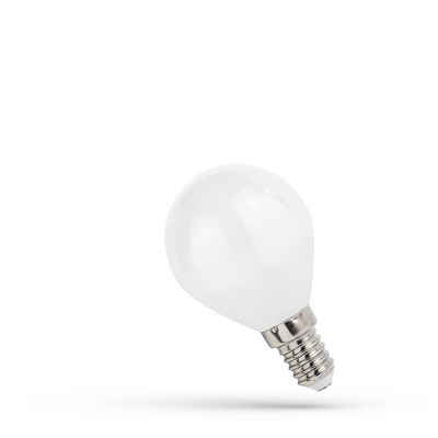 spectrum LED LED-Leuchtmittel LED E14 G45 Tropfen Filament Matt 6W=59W 800lm 300° Neutralweiß 4000K, E14, Neutralweiß
