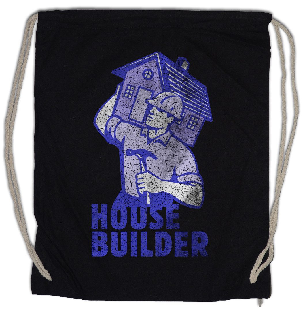 Turnbeutel House Builder II Turnbeutel Handwerker Maurer Mason Bauarbeiter Bau