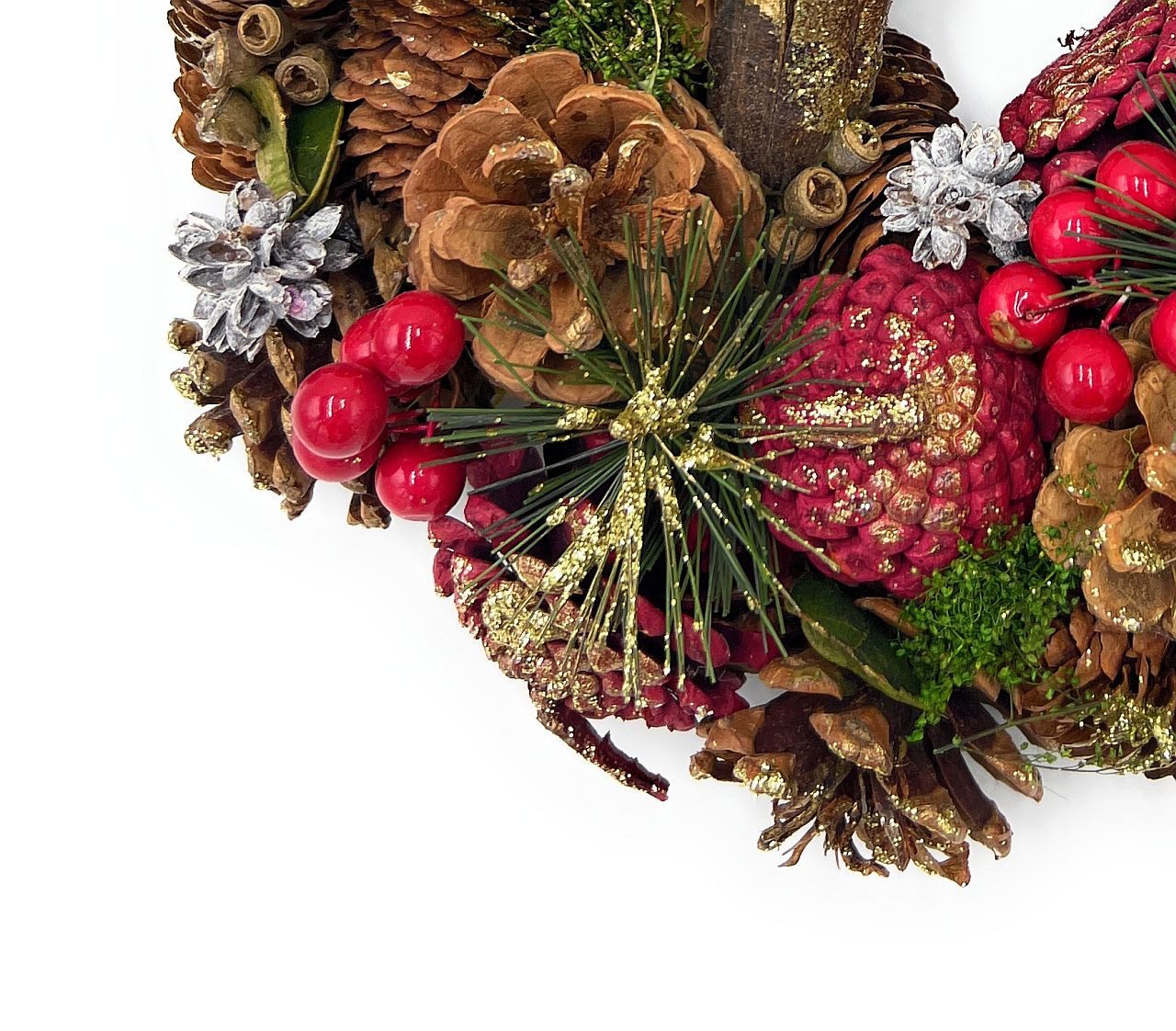 Small-Preis Dekokranz Tür- oder Tischkranz aus Zapfen mit Adventsduft – Han günstig online kaufen