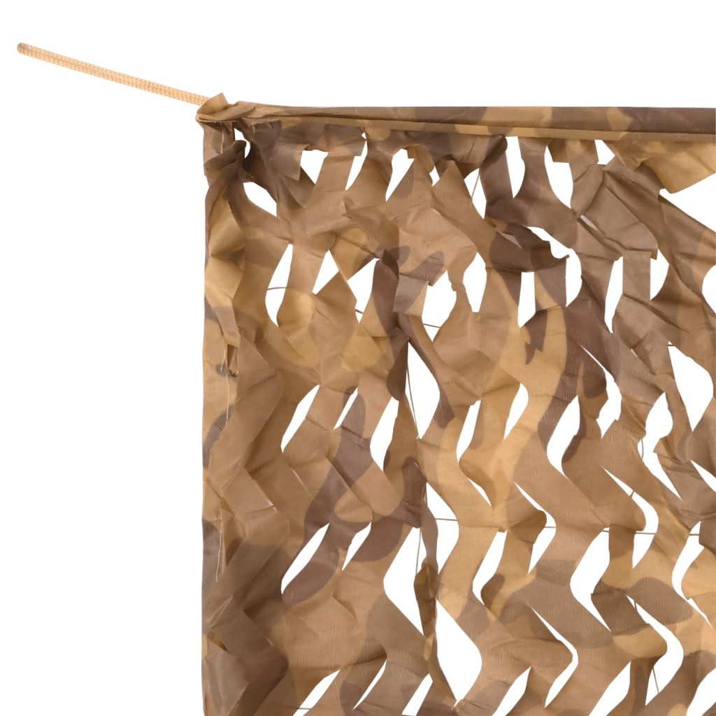 vidaXL Sonnensegel 833 x 297 cm Tarnnetz mit Aufbewahrungstasche 833x297 cm Sandfarbe