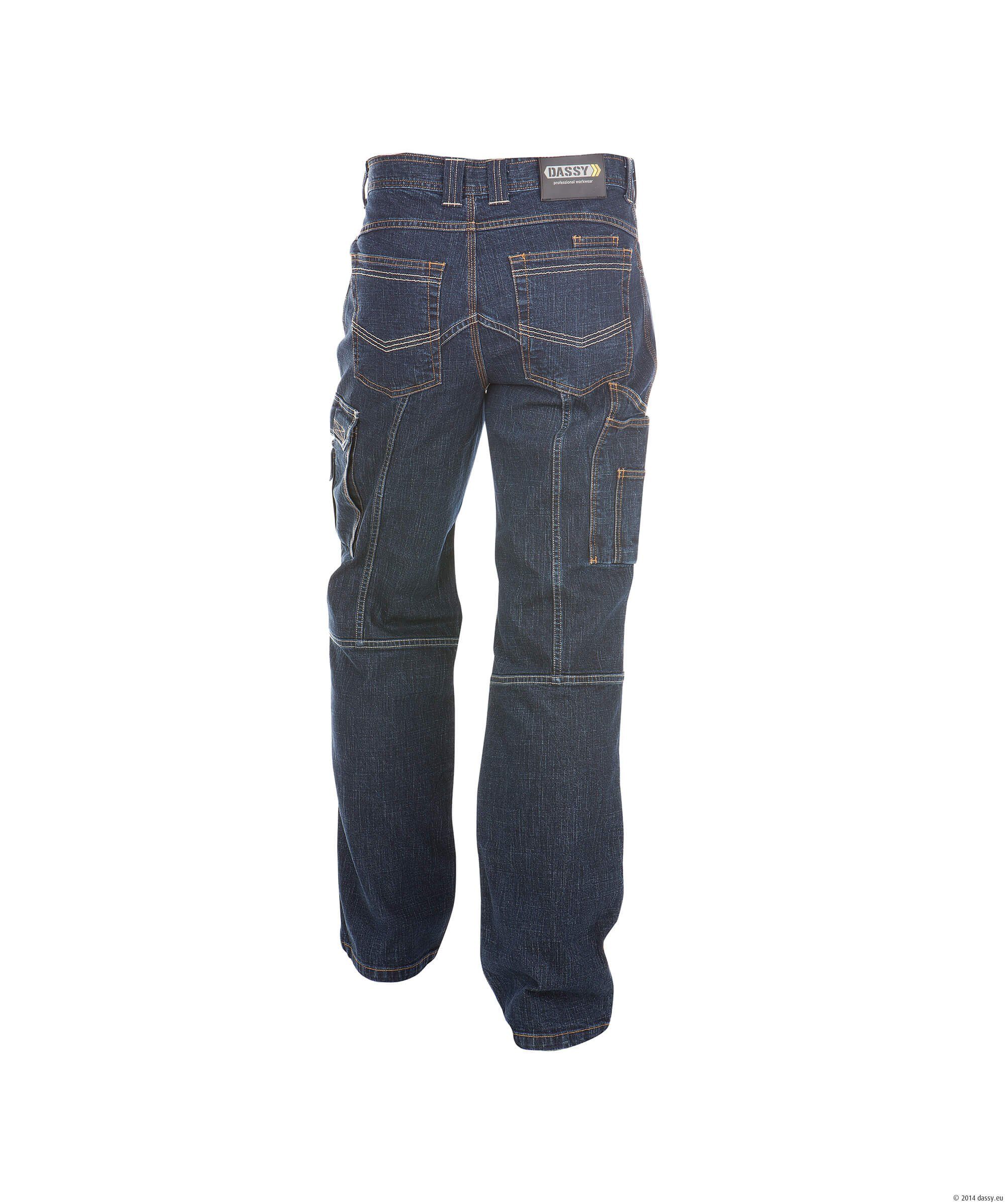 Dassy Arbeitshose Stretch-Arbeitsjeans mit Kniepolstertaschen Knoxville günstig online kaufen
