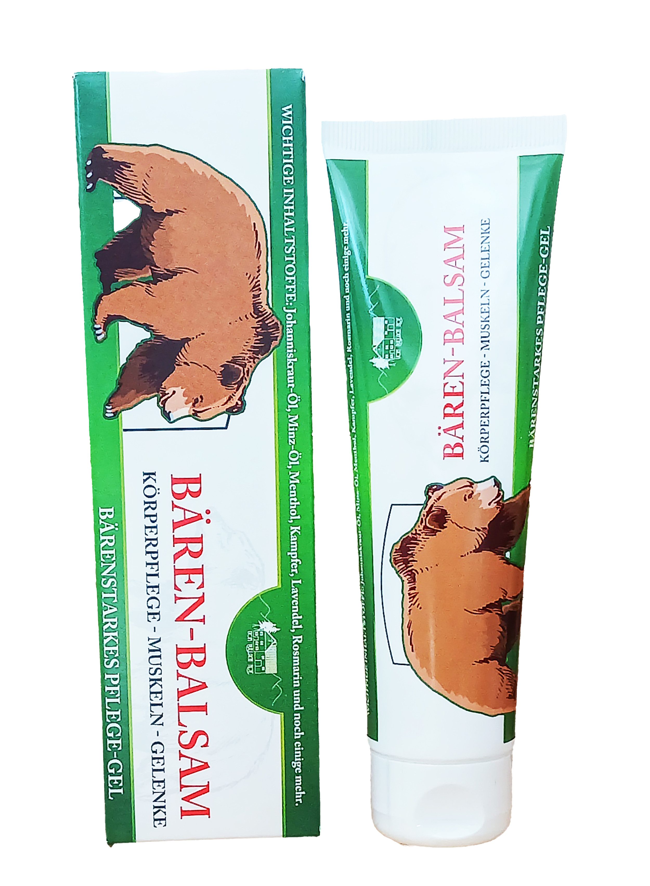 vom Pullach Hof Körpercreme BÄREN BALSAM GEL 100 ml Tube für Rücken Beine Muskeln Gelenke 19, Körperpflege Bärenbalsam Bärensalbe Creme Salbe