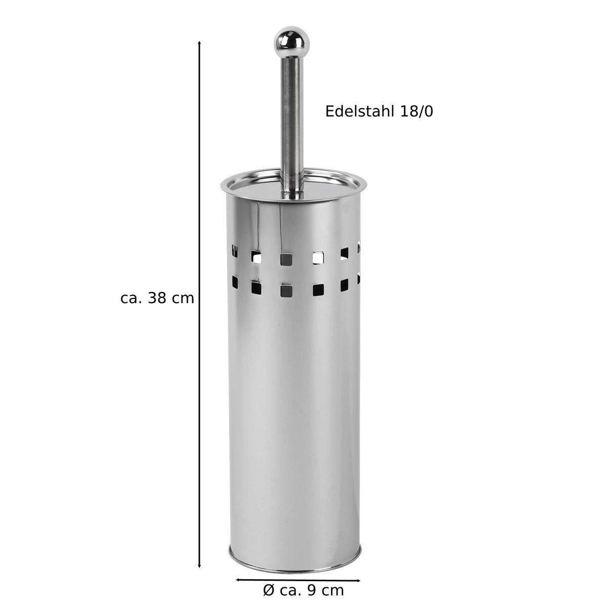 WC-Reinigungsbürste Gravidus Toilettenbürste WC-Garnitur Edelstahl