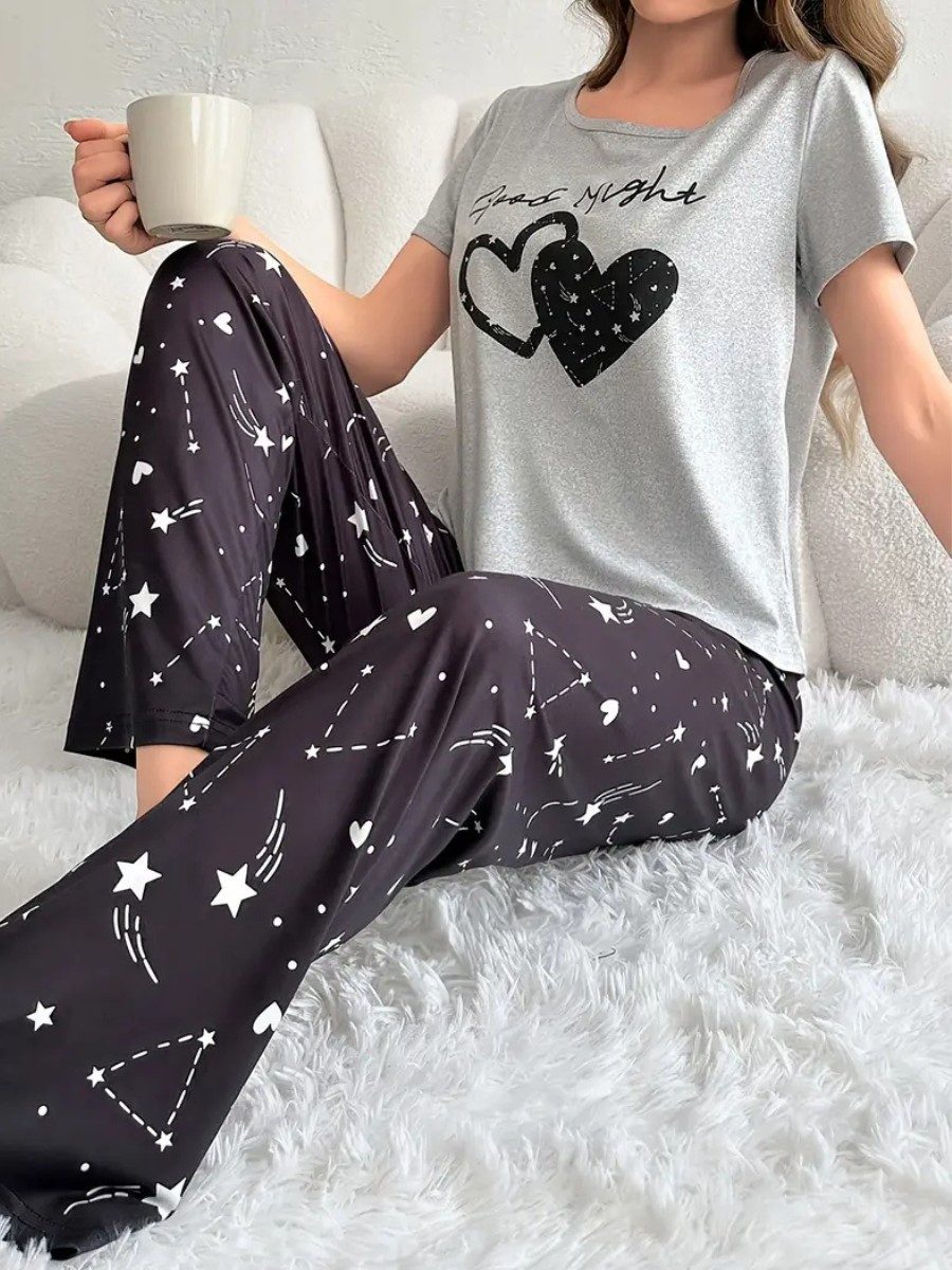 Elegant Love Pyjama Gemütliche Damen-Nachtwäsche & günstig online kaufen