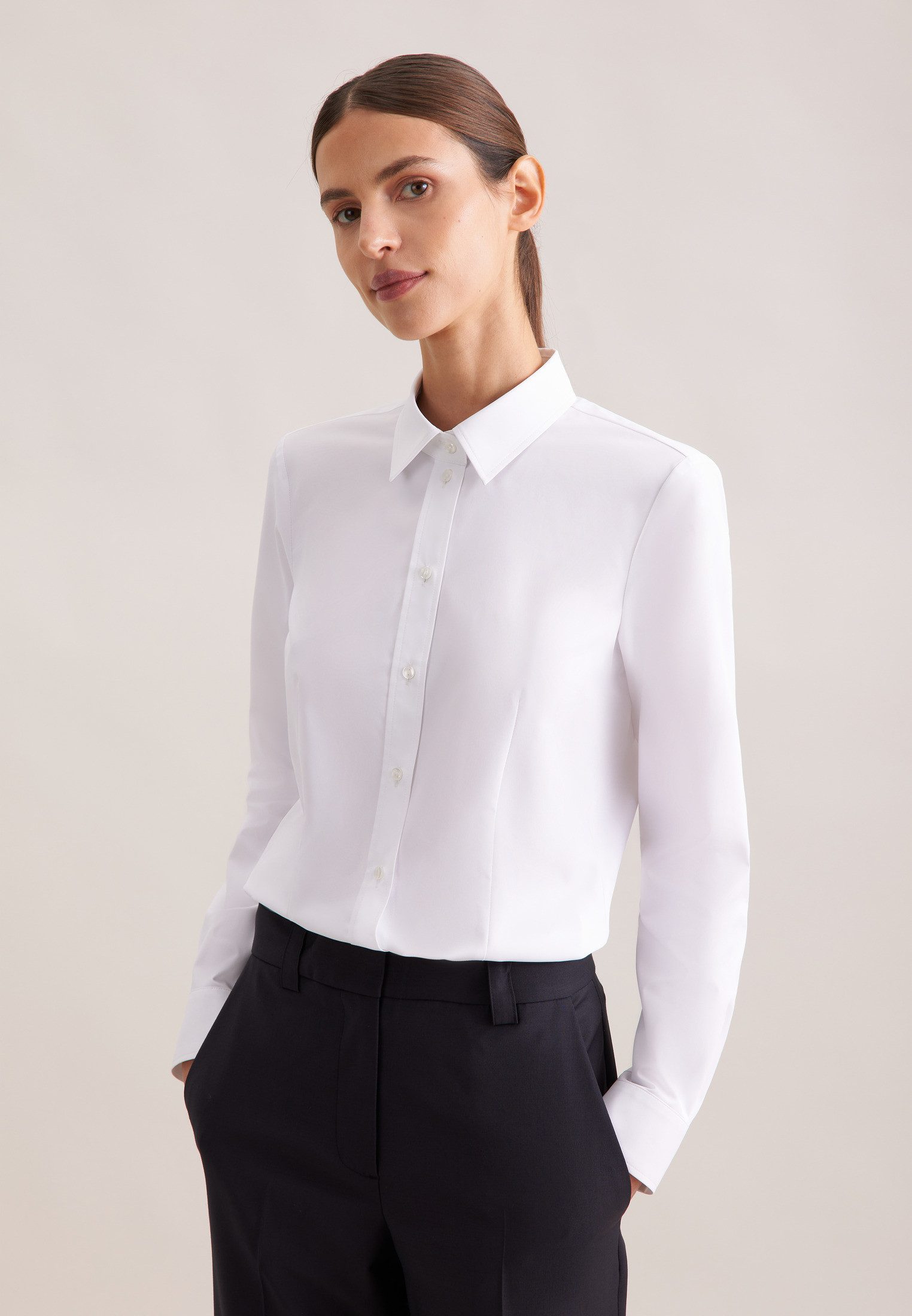 seidensticker Hemdbluse 1/1 Kragen Uni