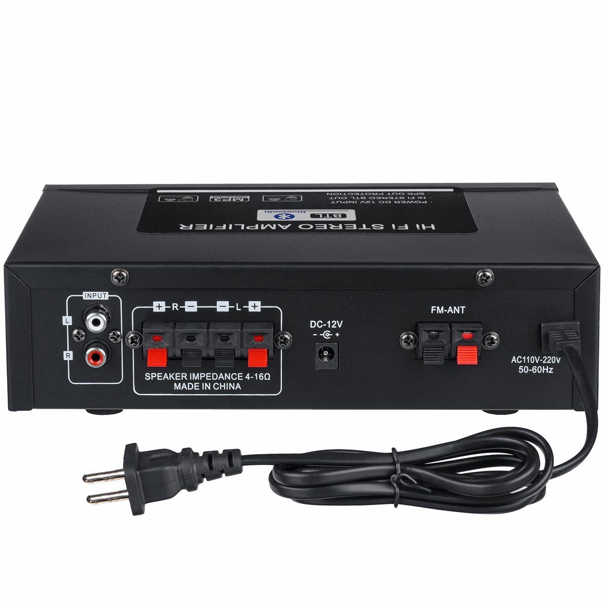 Insma Audioverstärker (Stereo Hifi Verstärker für bluetooth Amplifier Auto/Haus)