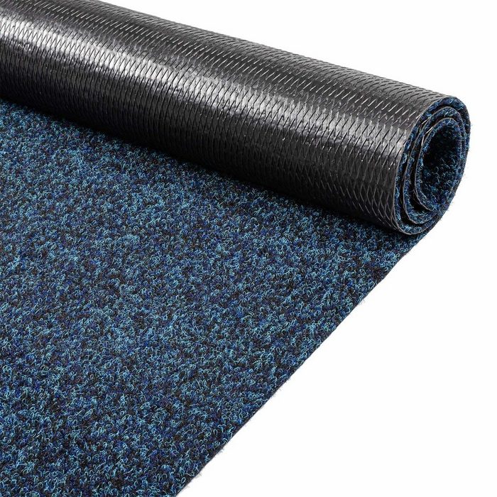 Läufer Läufer Teppichläufer Flurläufer Vorleger Teppich POET Kräusel Blau ANRO Rechteckig Höhe: 5 mm Textil