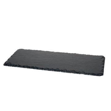 Platzset, 2er Set Schieferplatte 11x30cm Schwarz - 23464632, MamboCat