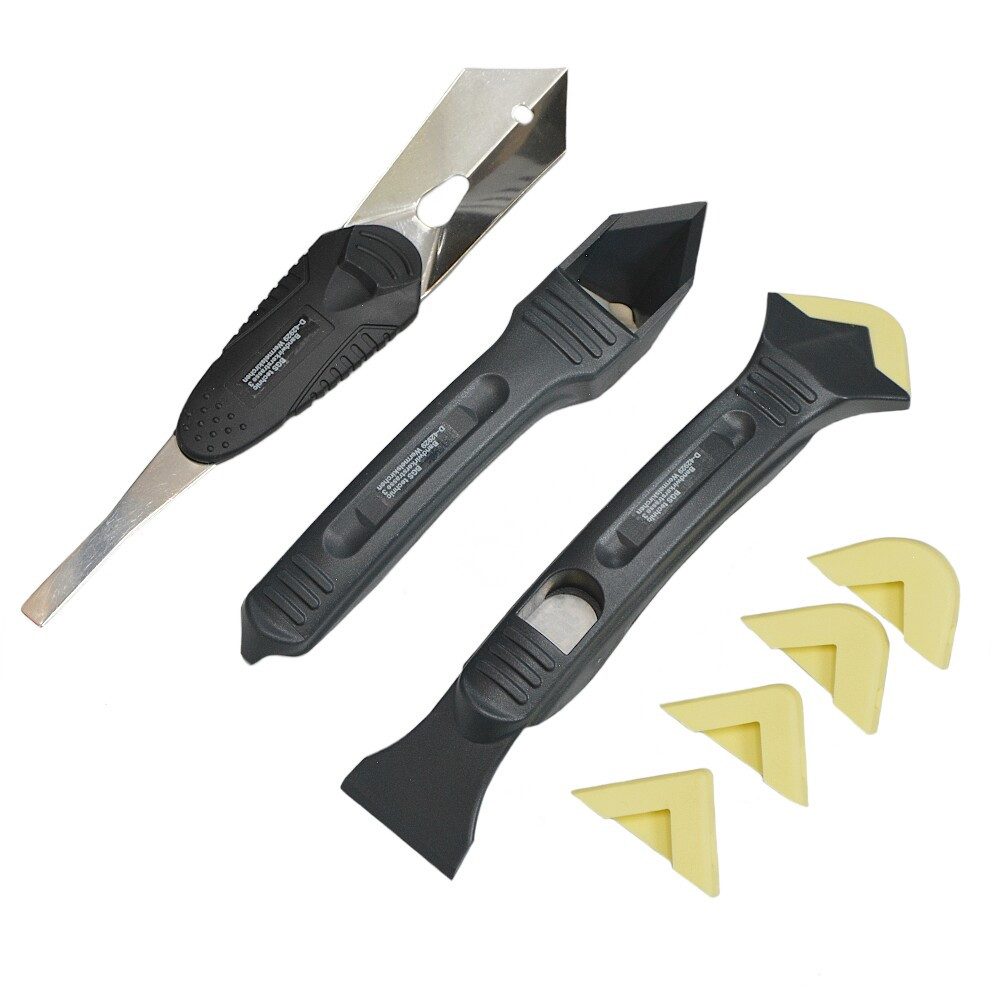 BGS Fugenspachtel 8 tlg. Fugenentferner / Fugenhai aus Silikon und Spachtelsatz