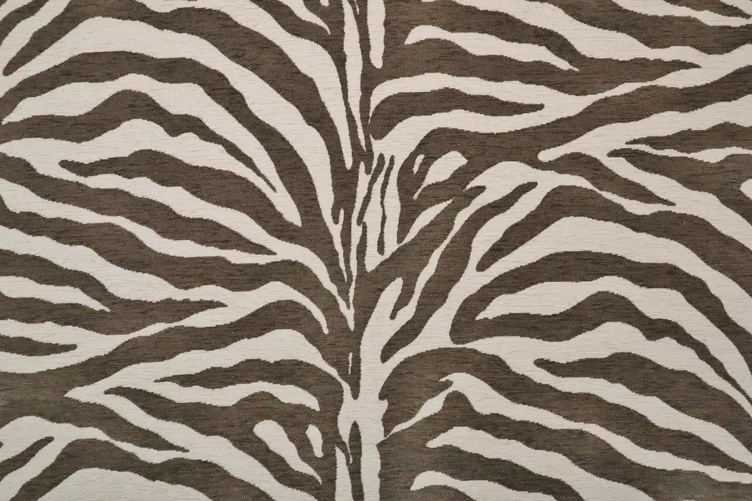 Stofferia Stoff Polsterstoff Chenille Zebra Maki Braun, Meterware