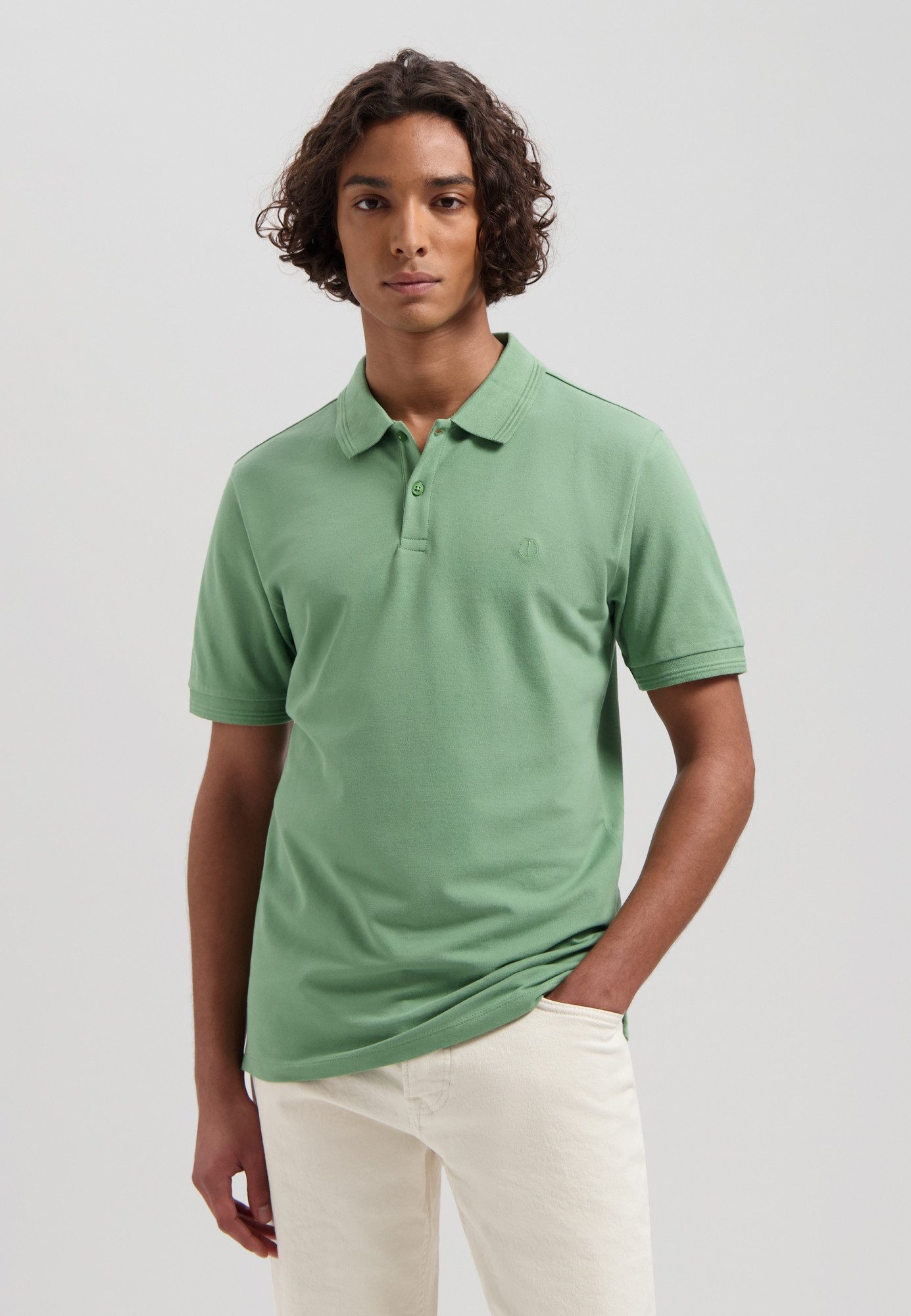 Dstrezzed T-Shirt DS_Bowie Polo Loden Frost