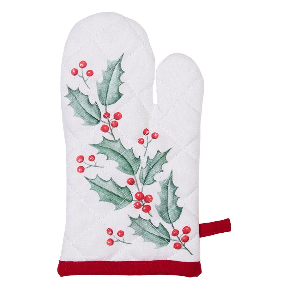 & Eef cm & Weiß, Clayre Rot Eef Topfhandschuhe 12x21 Ofenhandschuhe Kinder HCH44K Clayre