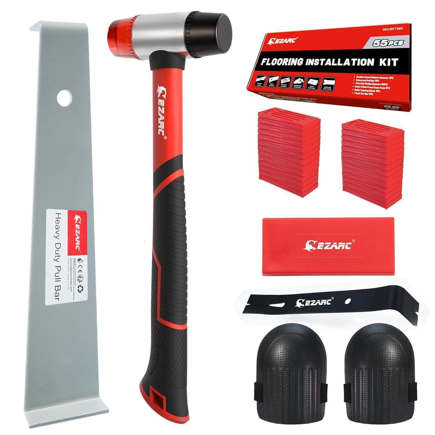 LuxusKollektion Laminat Verlegeset Vinyl Laminat Holzhammer Zugstange Anschlagblock 50, 1 St.