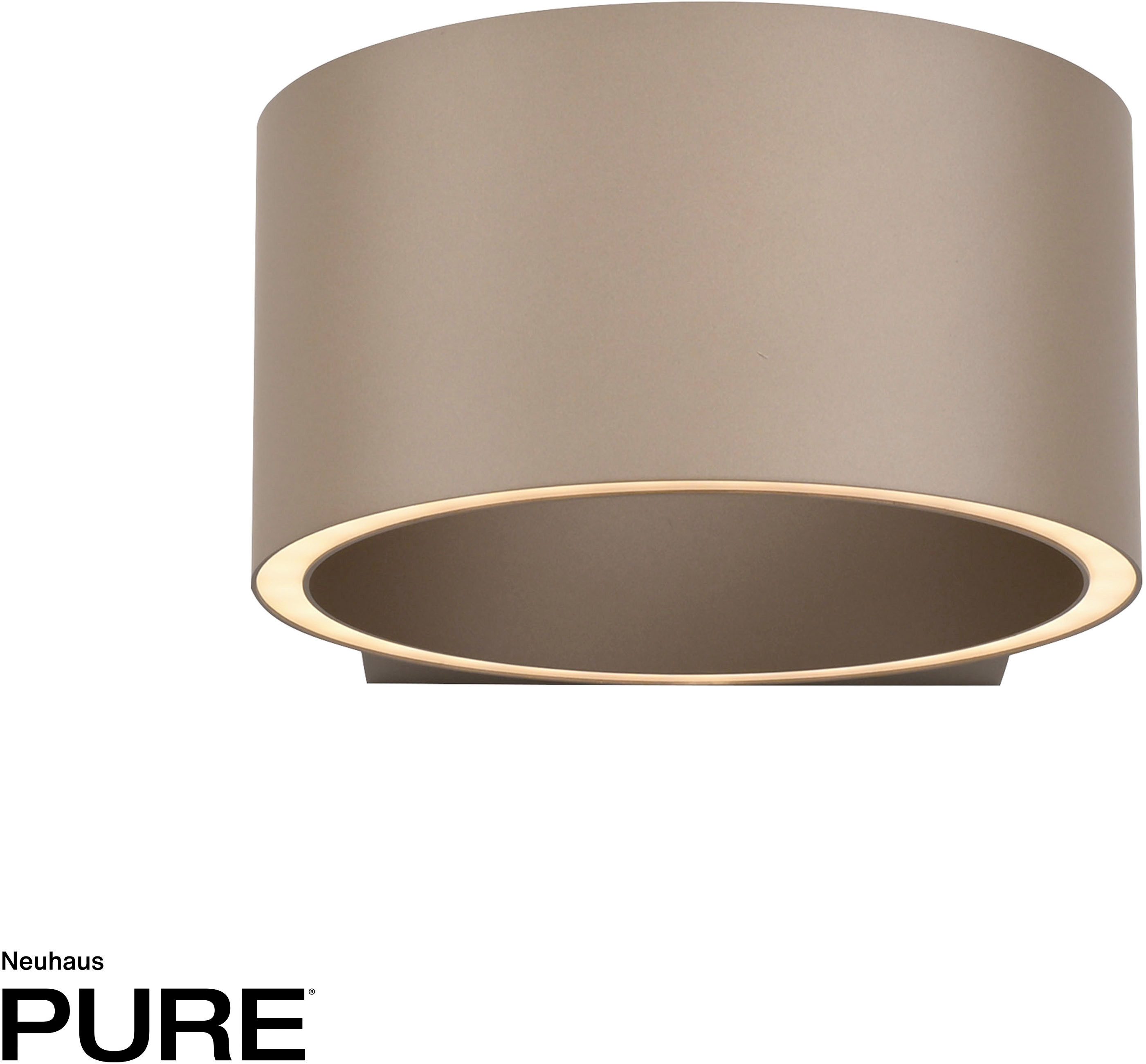 Neuhaus PURE LED Wandleuchte PURE Clipse, LED fest integriert, Warmweiß, Lichtaustritt oben und unten, dimmfähig