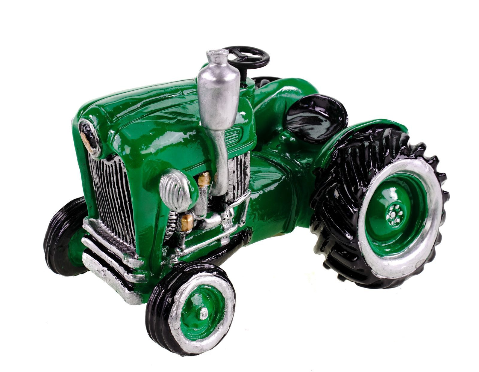 Kremers Schatzkiste Spardose Traktor grün Handbemaltes günstig online kaufen