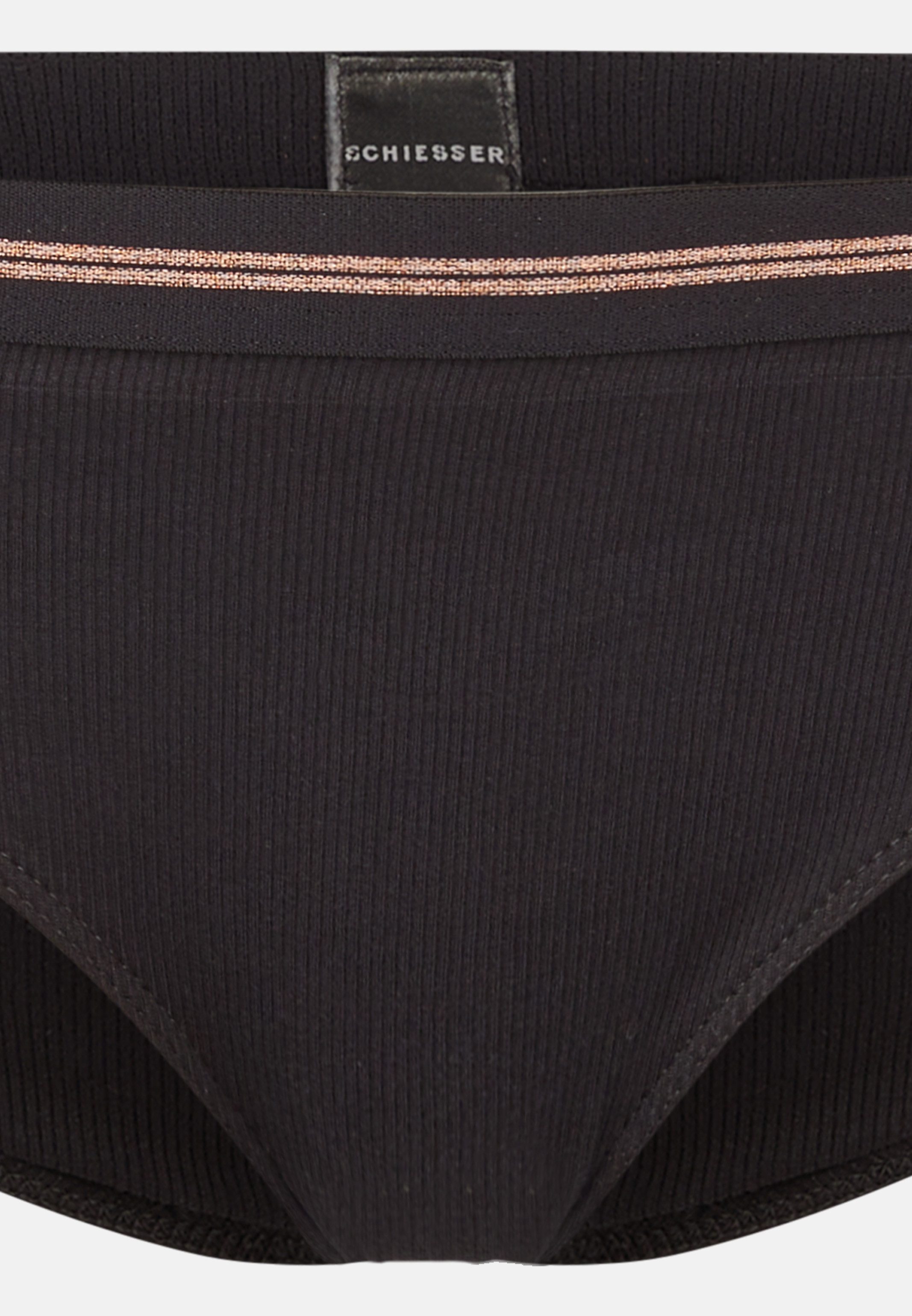Schiesser Panty 2er Pack Teens Girls Long Life Cotton (Spar-Set, 2-St) Panties - Baumwolle - Glänzender Look durch Lurex-Fäden im Bund